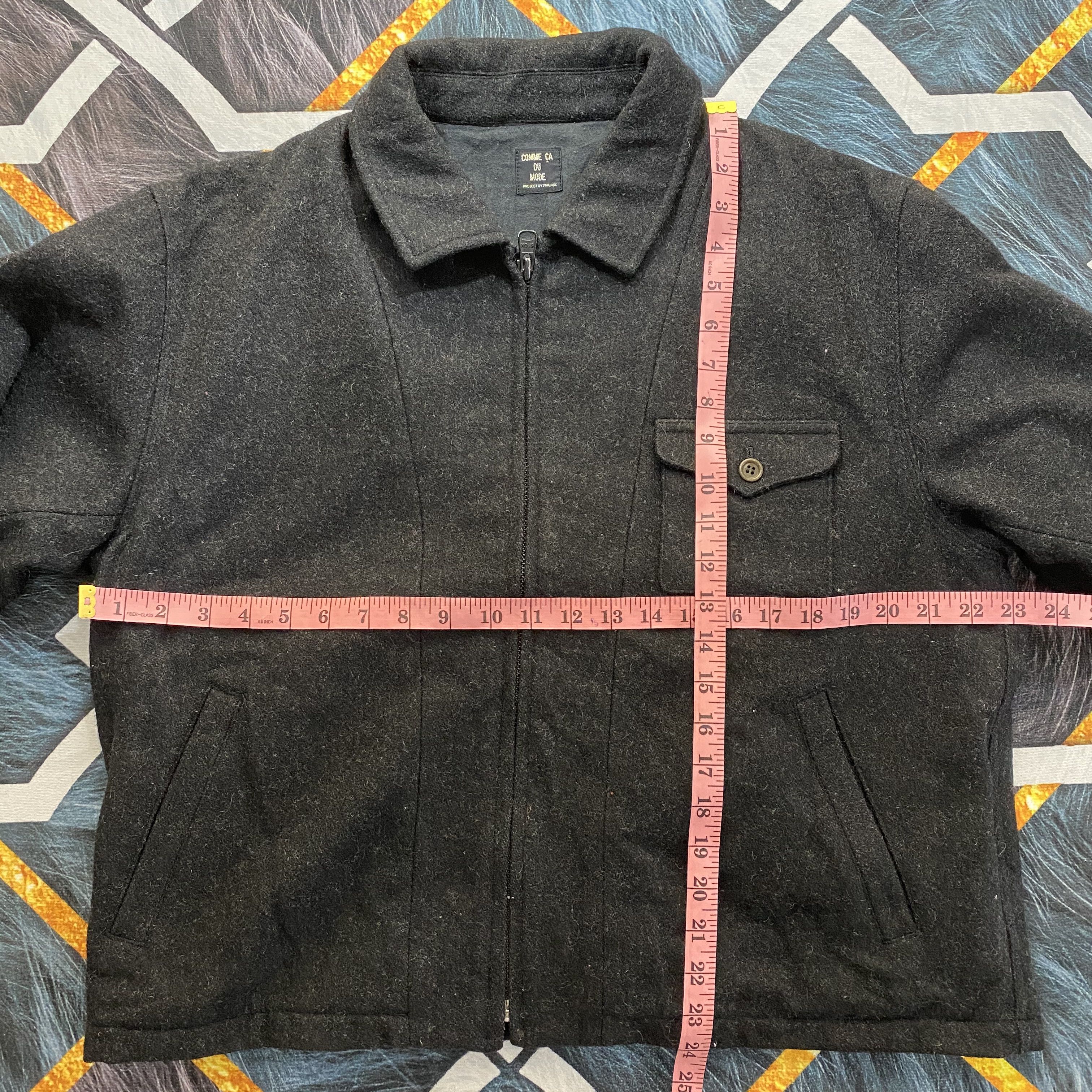 Japanese Brand Vintage Wool Jacket Comme Ca Du Mode Project by FiveFox Size US L / EU 52-54 / 3 - 15 Thumbnail