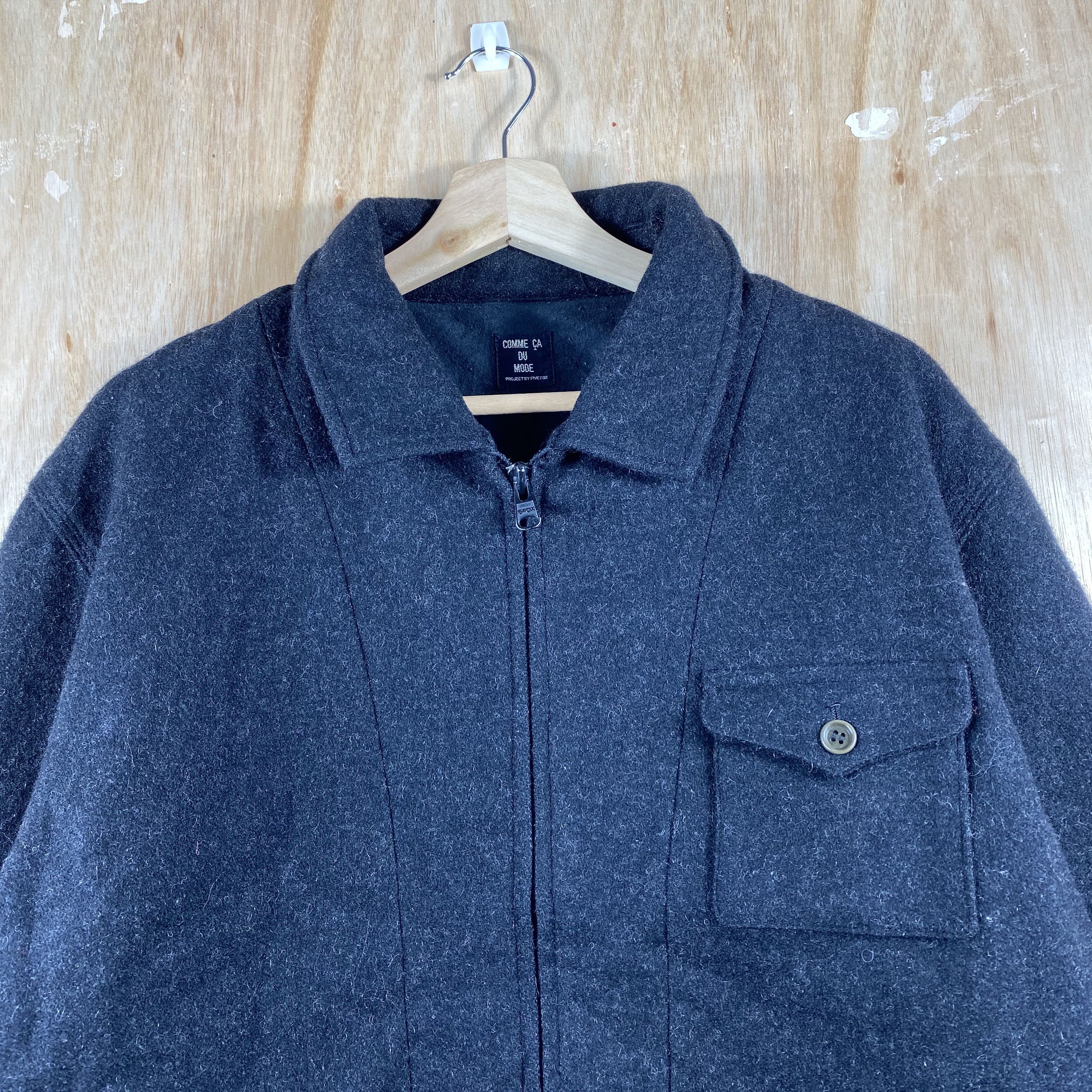 Japanese Brand Vintage Wool Jacket Comme Ca Du Mode Project by FiveFox Size US L / EU 52-54 / 3 - 4 Thumbnail