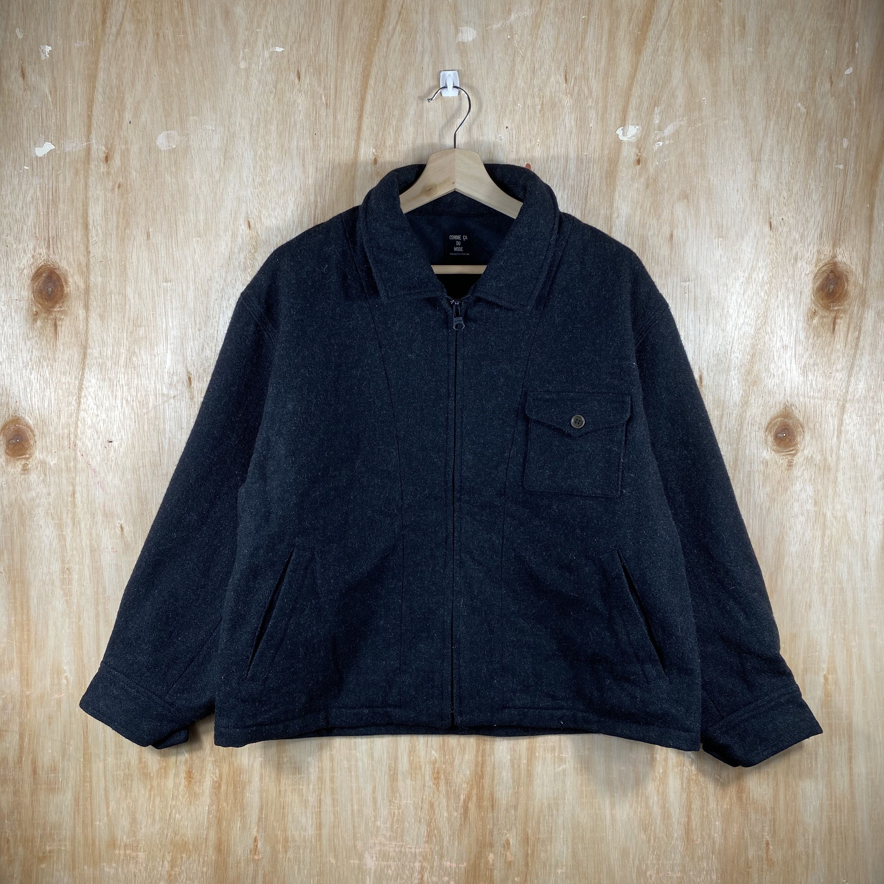 Japanese Brand Vintage Wool Jacket Comme Ca Du Mode Project by FiveFox Size US L / EU 52-54 / 3 - 2 Thumbnail