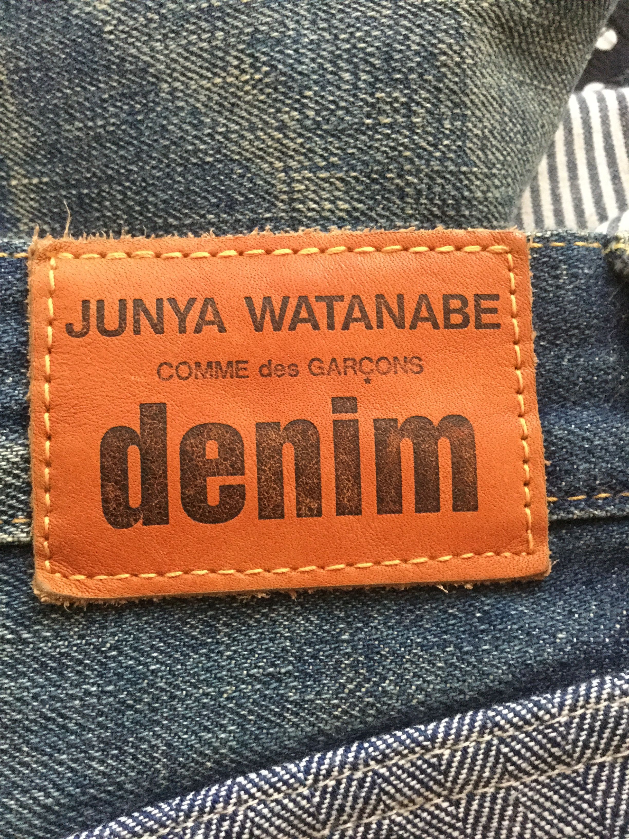 Comme des Garcons Patchwork denim cropped jeans.Like Yohji Yamamoto Size 28" / US 6 / IT 42 - 3 Thumbnail
