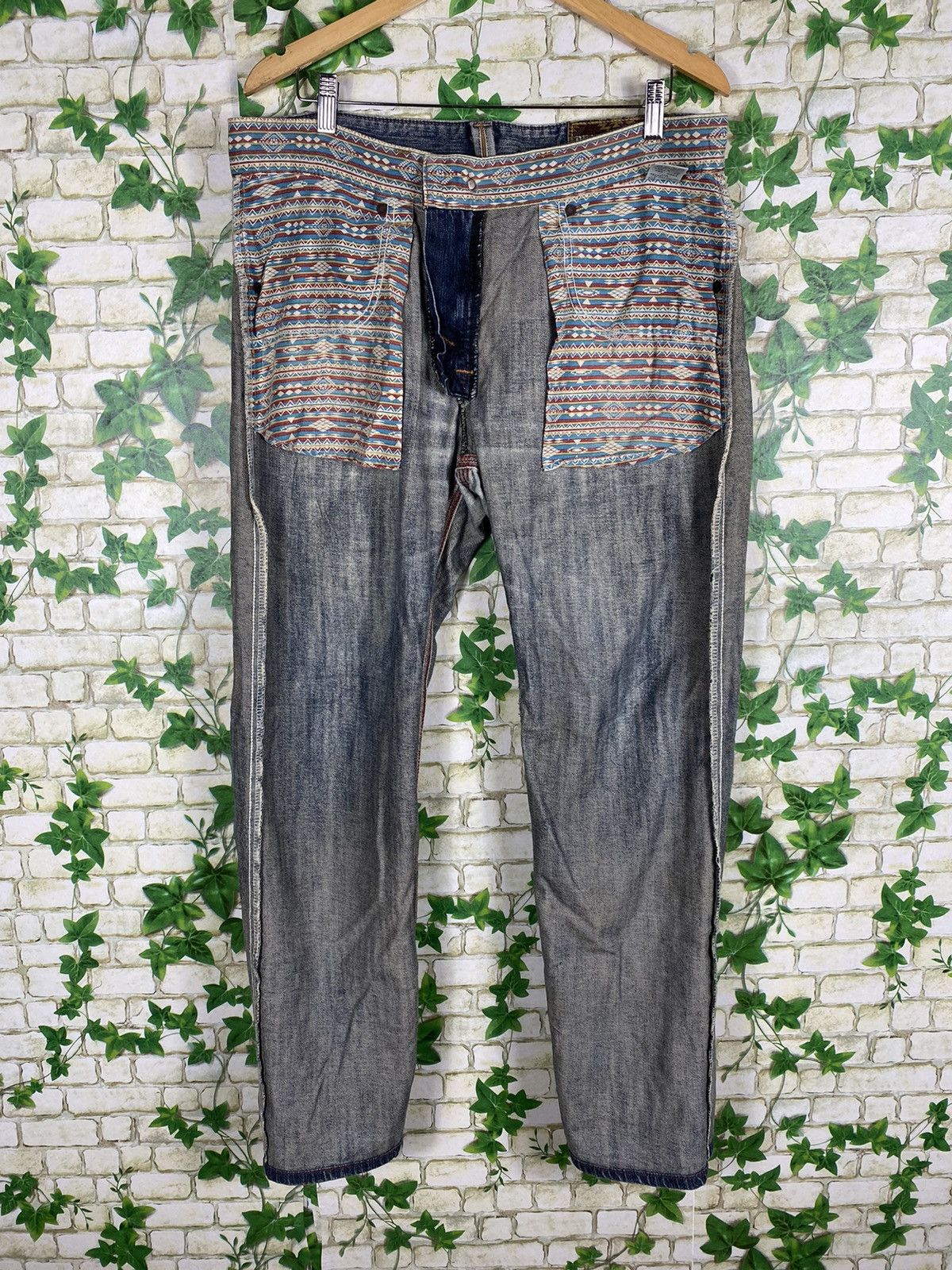 Edwin × Native Distressed Denim & Native Style By Edwin Size US 36 / EU 52 - 8 Thumbnail