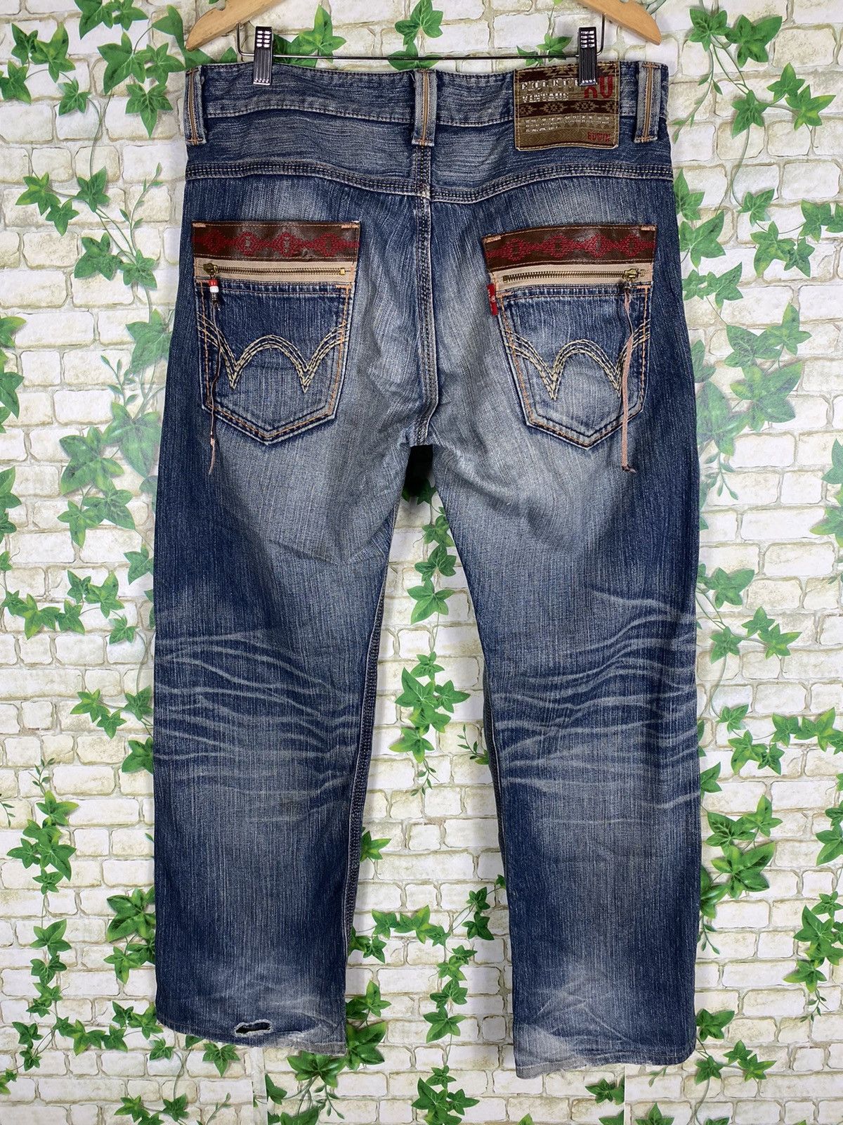 Edwin × Native Distressed Denim & Native Style By Edwin Size US 36 / EU 52 - 2 Thumbnail