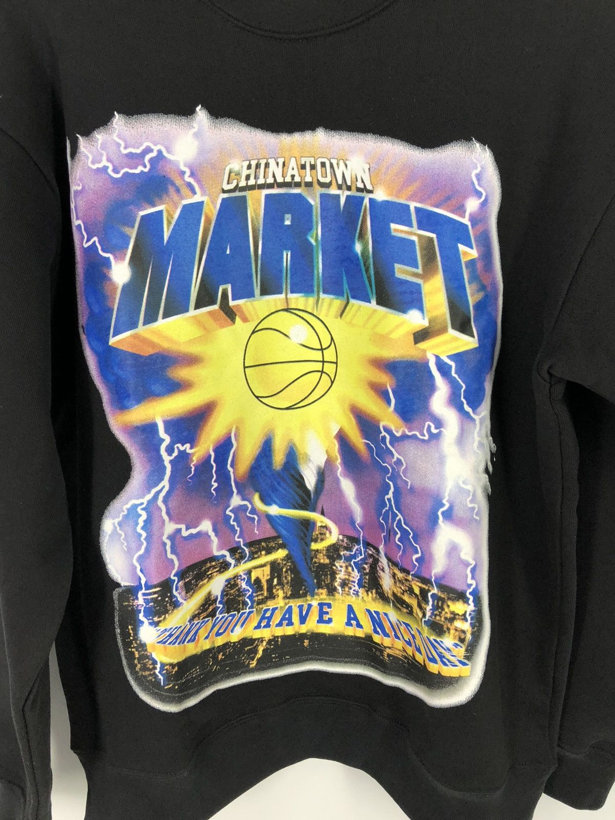 Market Chinatown Market Tornado Basketball Black Pullover Medium Size US M / EU 48-50 / 2 - 5 Thumbnail