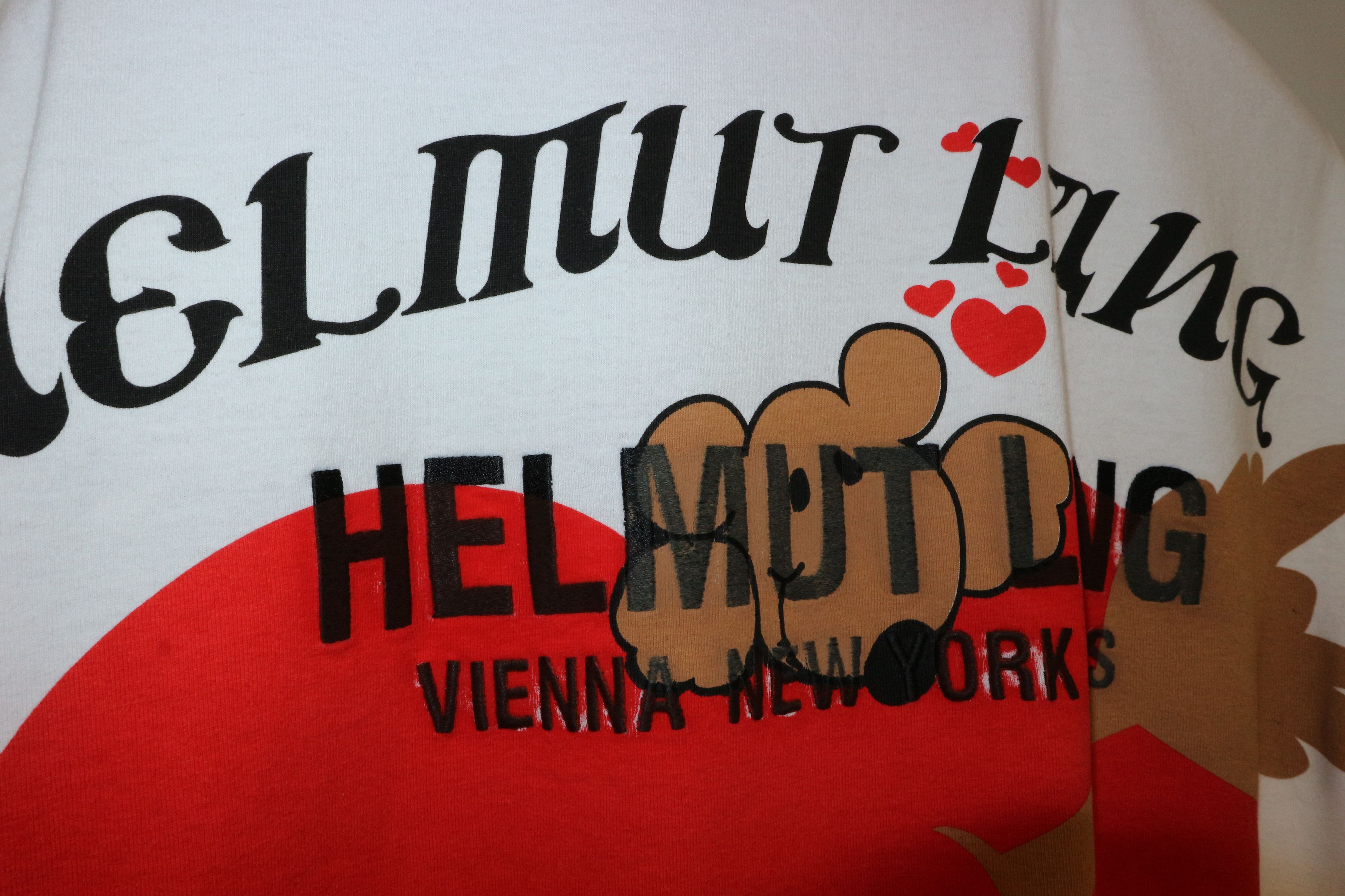 Helmut Lang Teddy bear valentine t-shirt Size US L / EU 52-54 / 3 - 8 Thumbnail