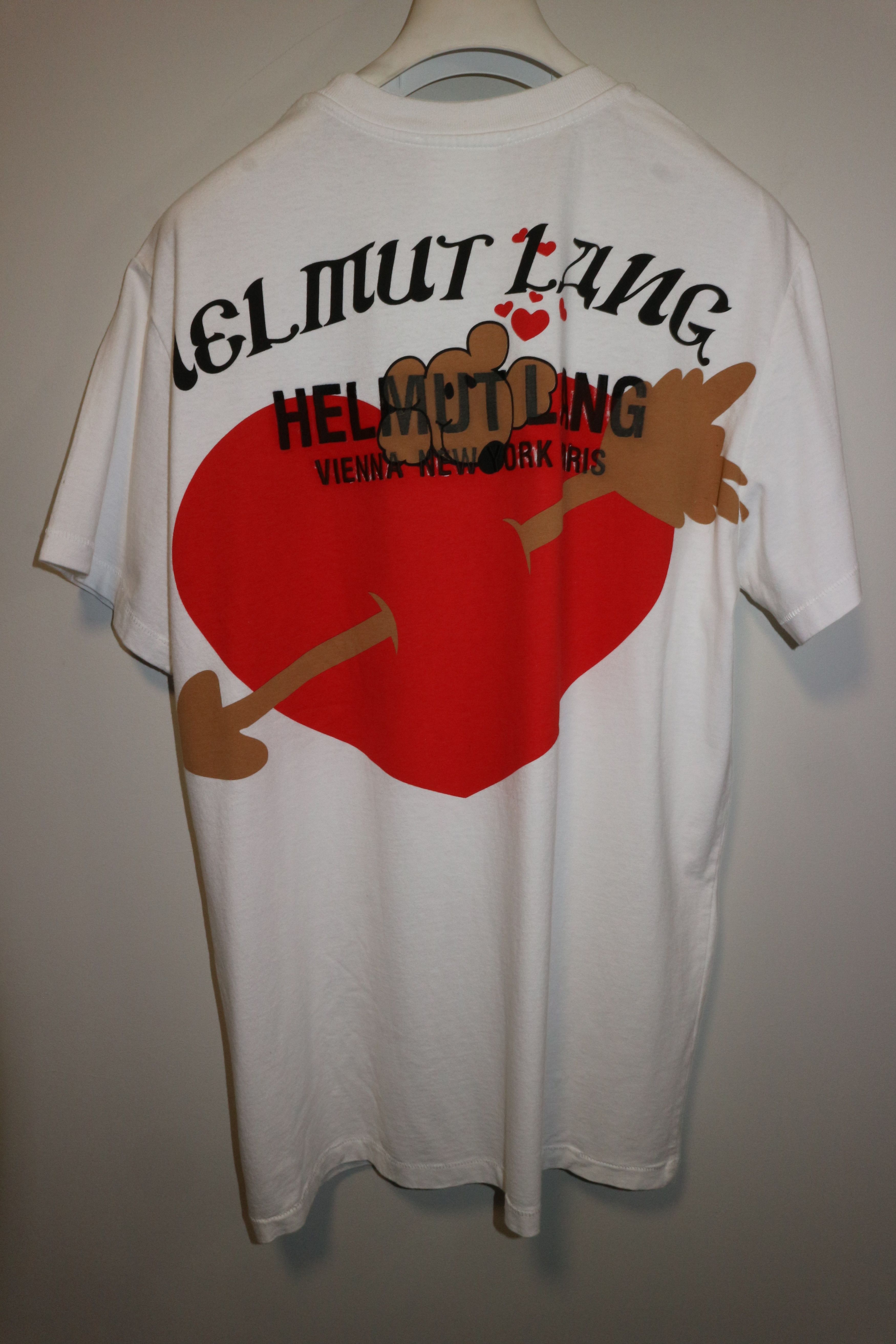 Helmut Lang Teddy bear valentine t-shirt Size US L / EU 52-54 / 3 - 7 Thumbnail