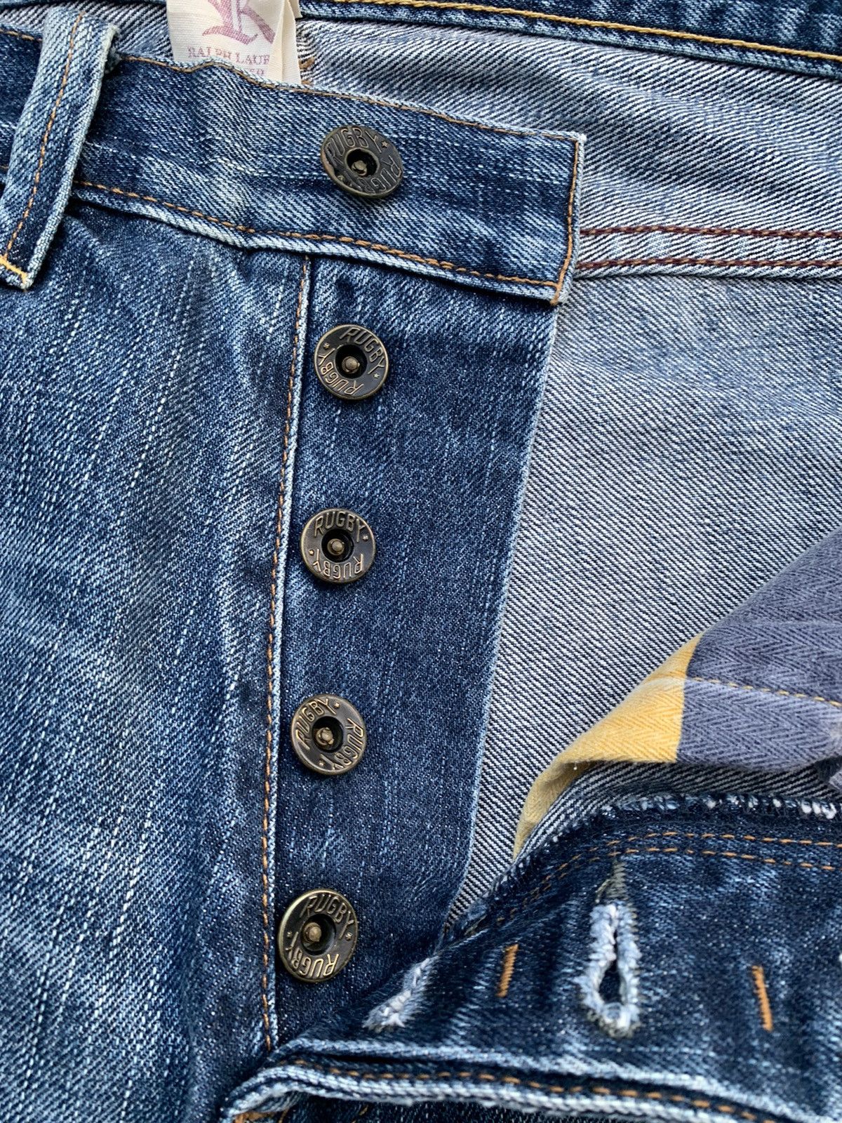 Ralph Lauren Rare Ralph Lauren Rugby Distressed Denim Size US 33 - 4 Thumbnail