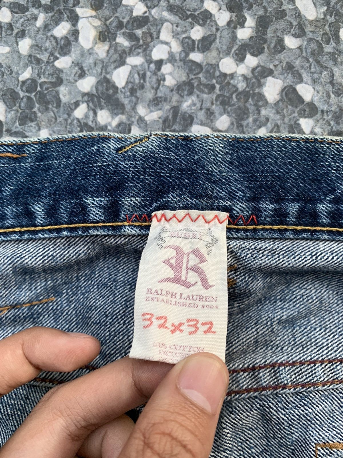 Ralph Lauren Rare Ralph Lauren Rugby Distressed Denim Size US 33 - 5 Thumbnail
