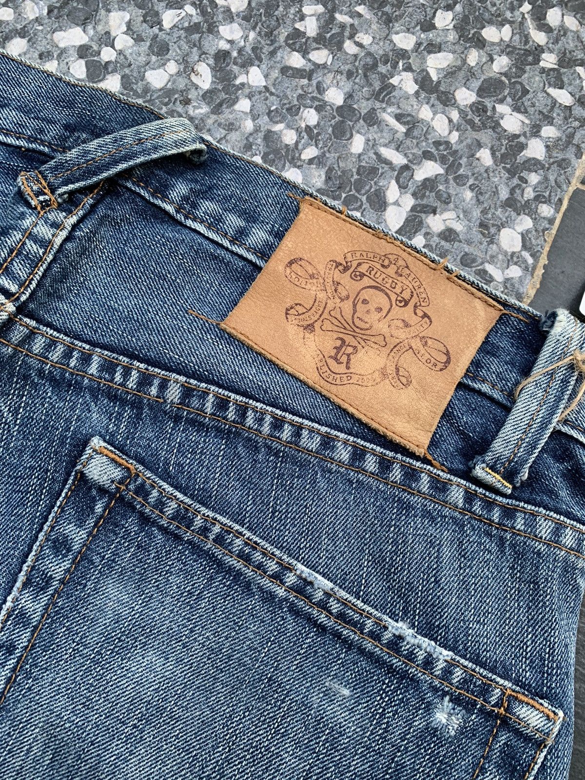 Ralph Lauren Rare Ralph Lauren Rugby Distressed Denim Size US 33 - 9 Thumbnail