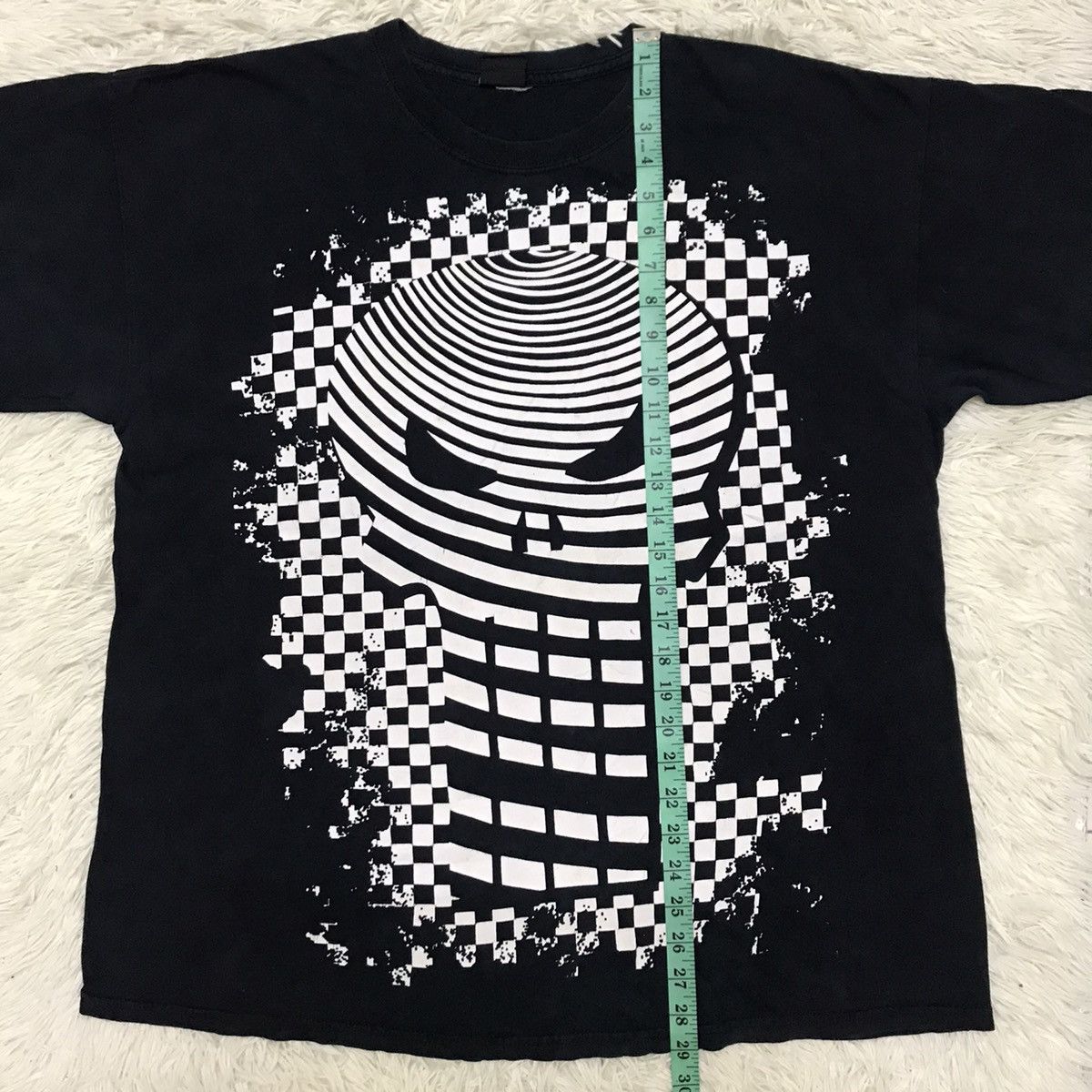 Marvel Comics × Vintage VTG 2000s Marvel Punisher Comics Checkerboard Graphic Tee Size US L / EU 52-54 / 3 - 10 Thumbnail