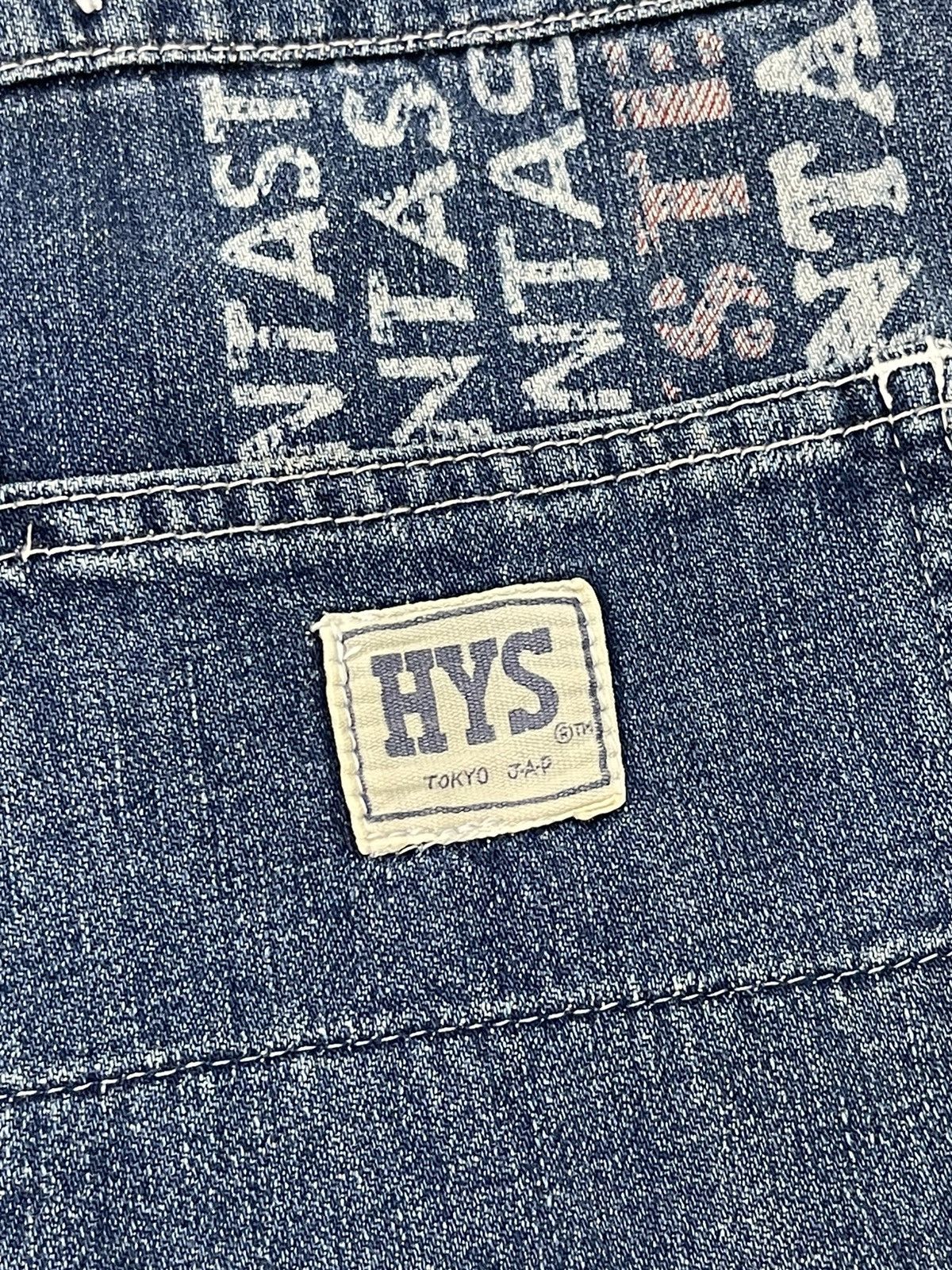 Hysteric Glamour Vtg 1998 Hysteric Mini Overalls Dress Denim 4🟦3 Size 29" - 15 Thumbnail
