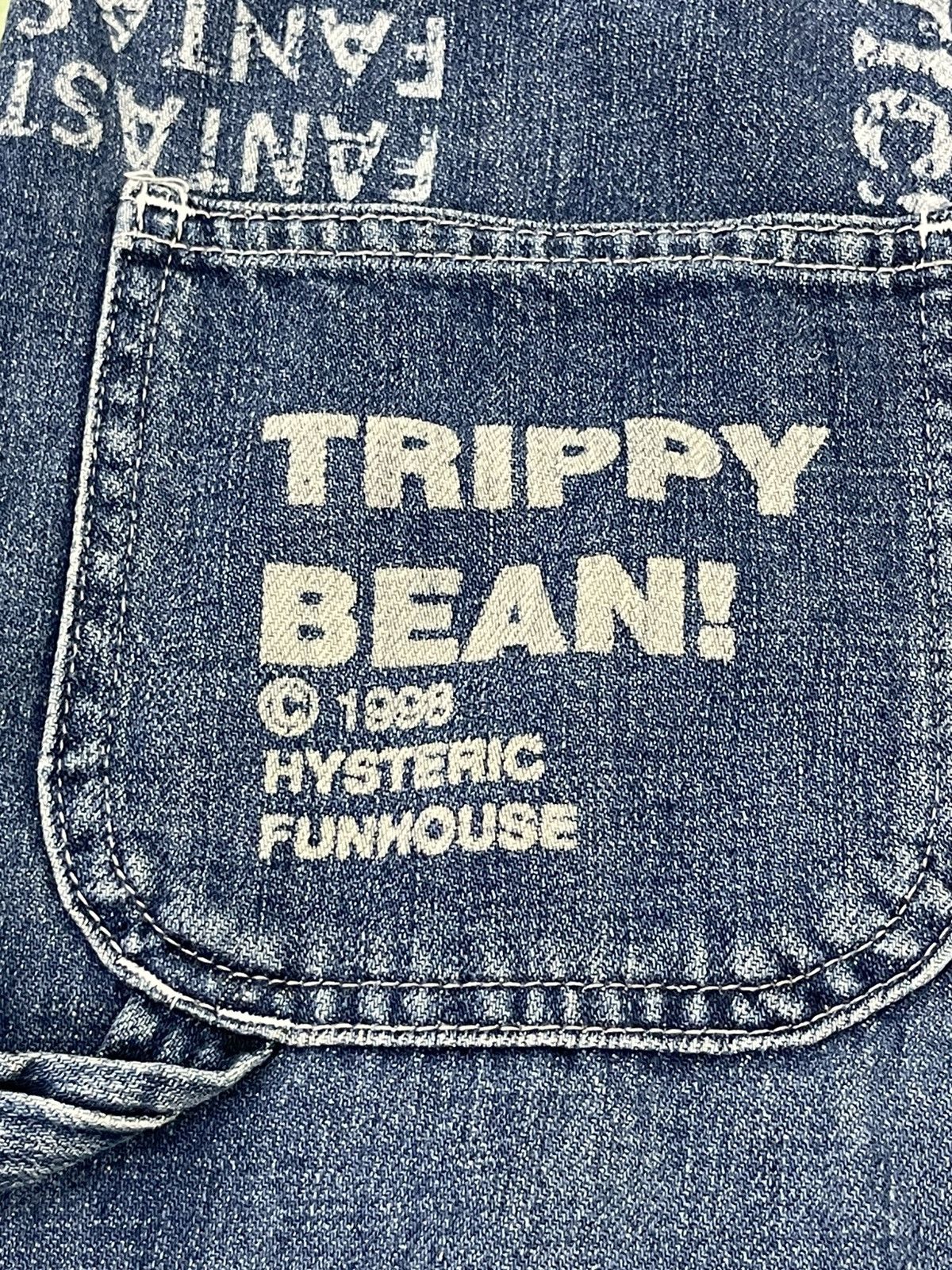 Hysteric Glamour Vtg 1998 Hysteric Mini Overalls Dress Denim 4🟦3 Size 29" - 14 Thumbnail