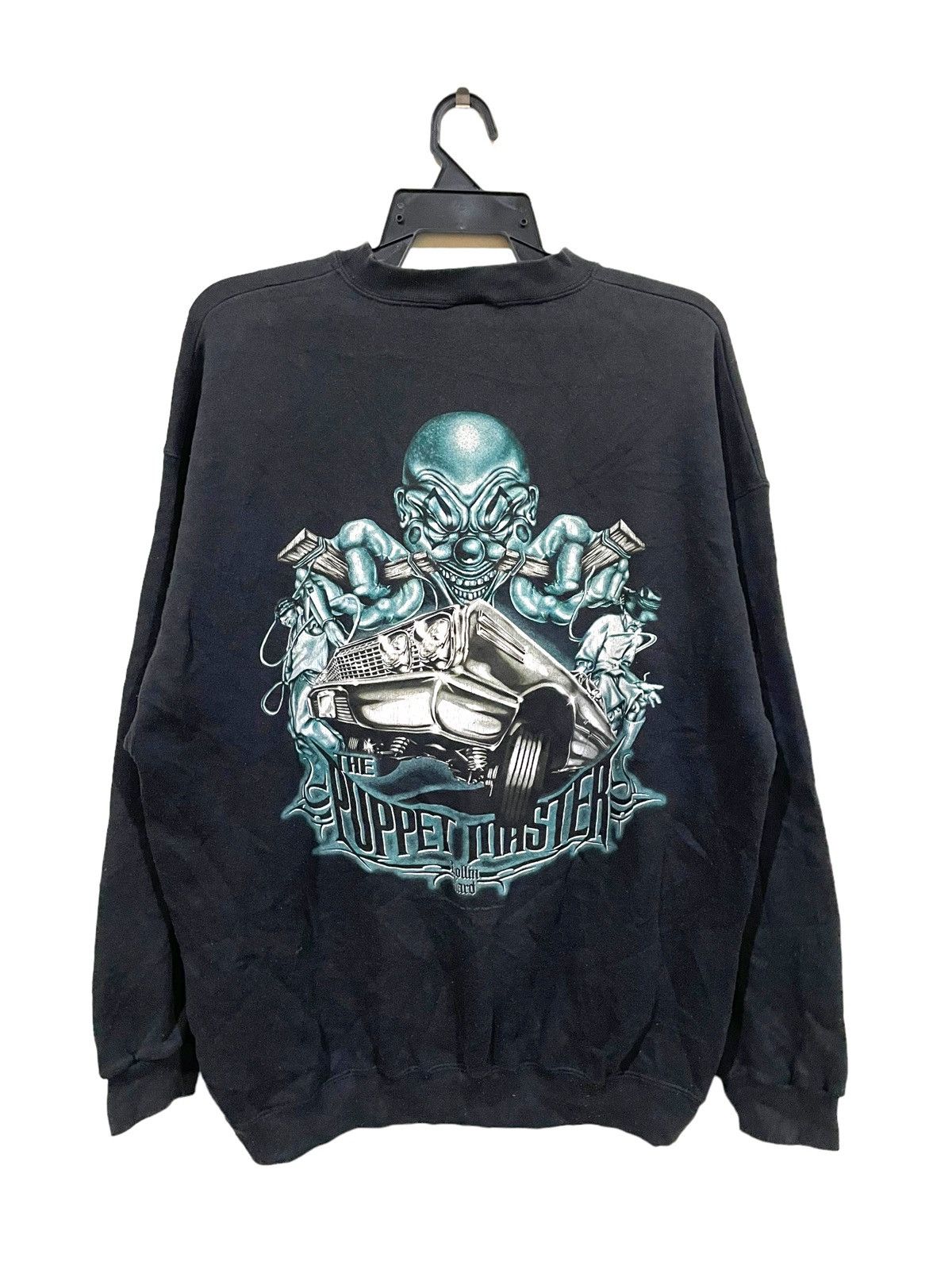 Tultex 🔥Rare🔥90s Rollin Hard The Puppet Master Pimp Ride Jumper Size US XL / EU 56 / 4 - 1 Thumbnail