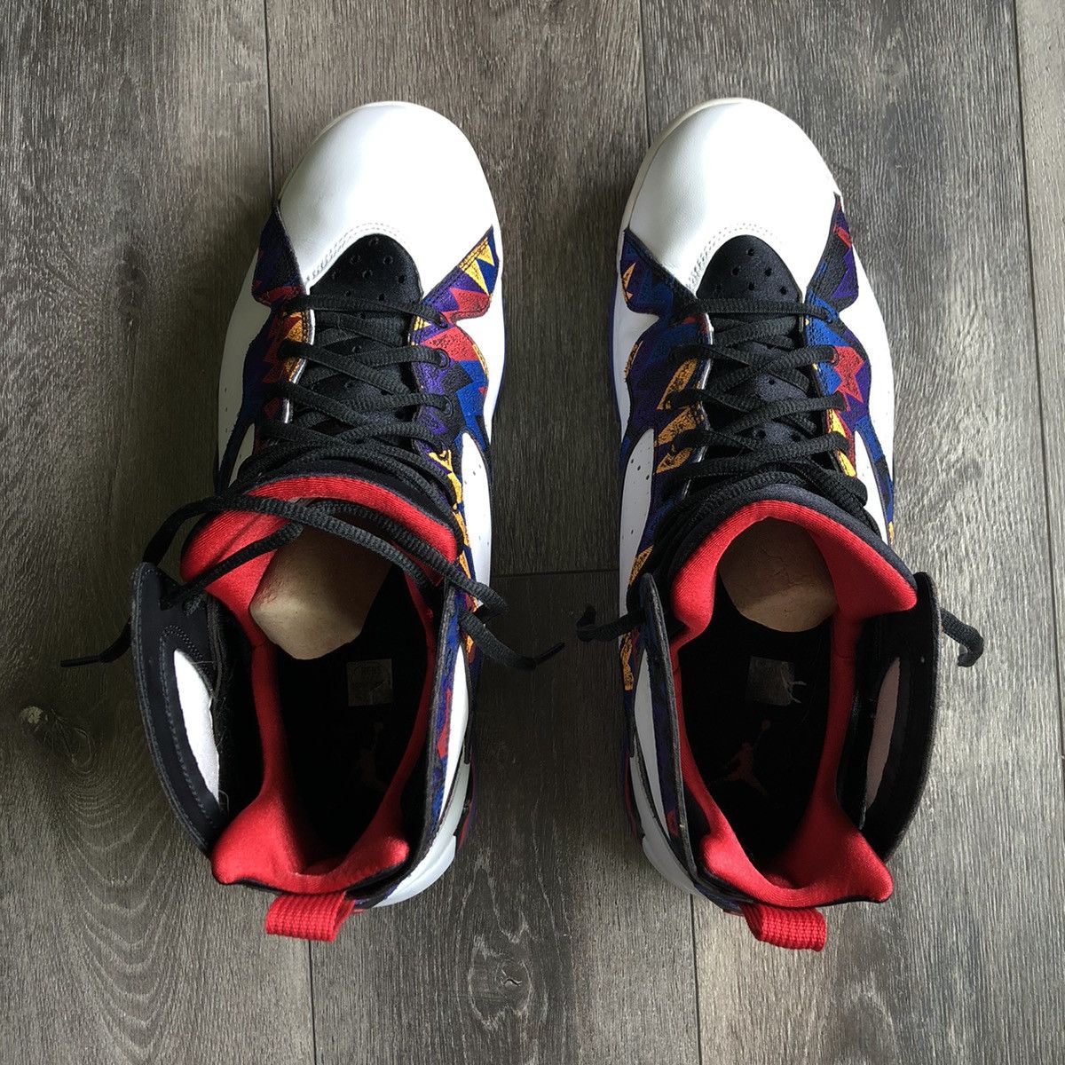 Jordan Brand Air Jordan Retro 7 Sweater Nothing But Net Shoes 12.5 2015 Size US 12.5 / EU 45-46 - 5 Thumbnail