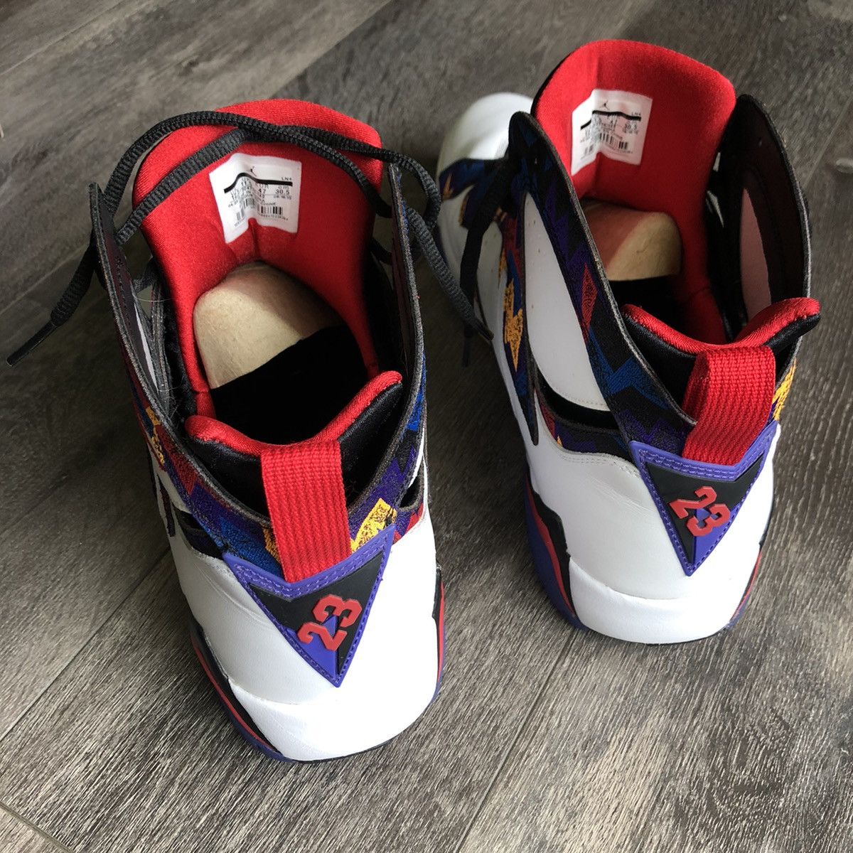 Jordan Brand Air Jordan Retro 7 Sweater Nothing But Net Shoes 12.5 2015 Size US 12.5 / EU 45-46 - 4 Thumbnail