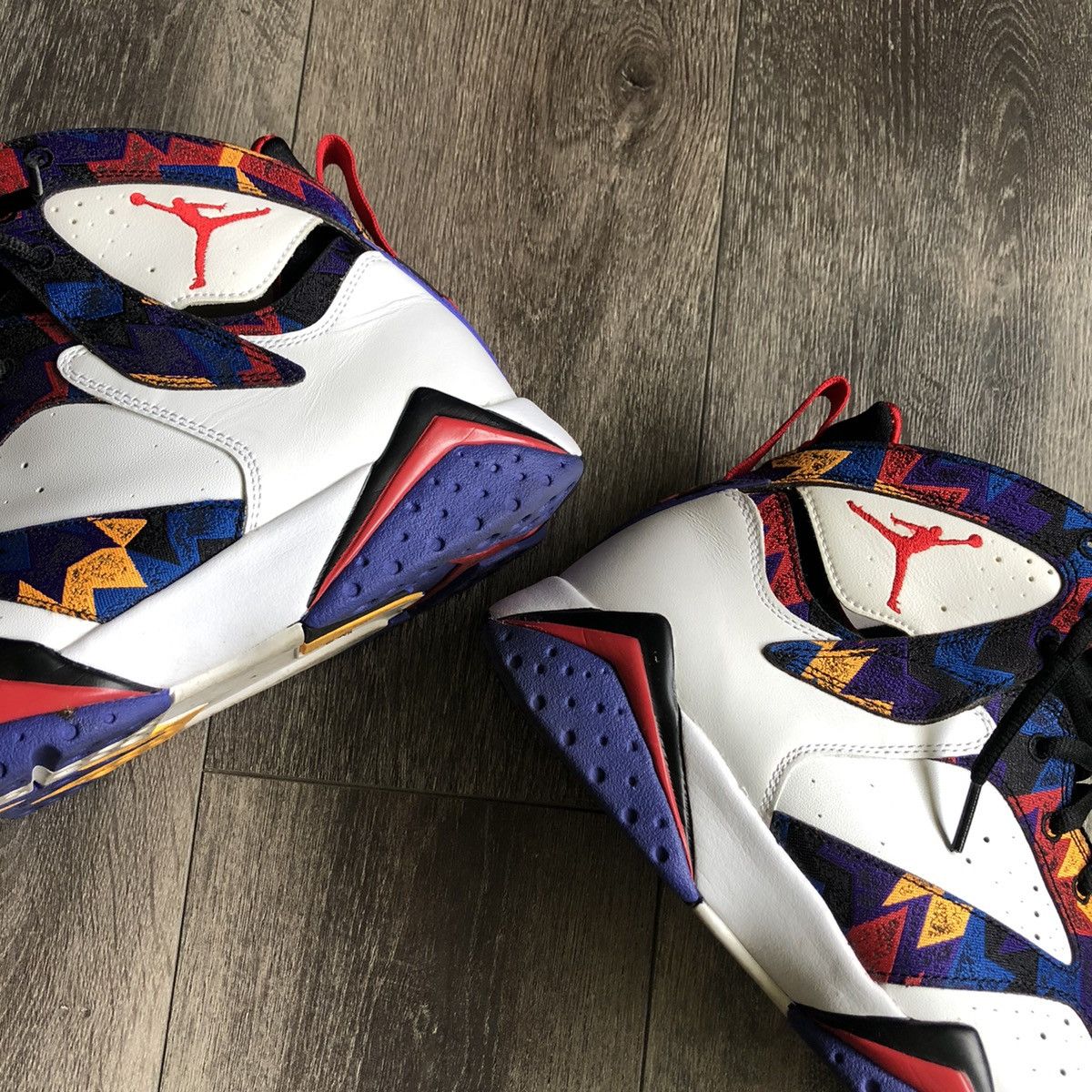 Jordan Brand Air Jordan Retro 7 Sweater Nothing But Net Shoes 12.5 2015 Size US 12.5 / EU 45-46 - 12 Thumbnail