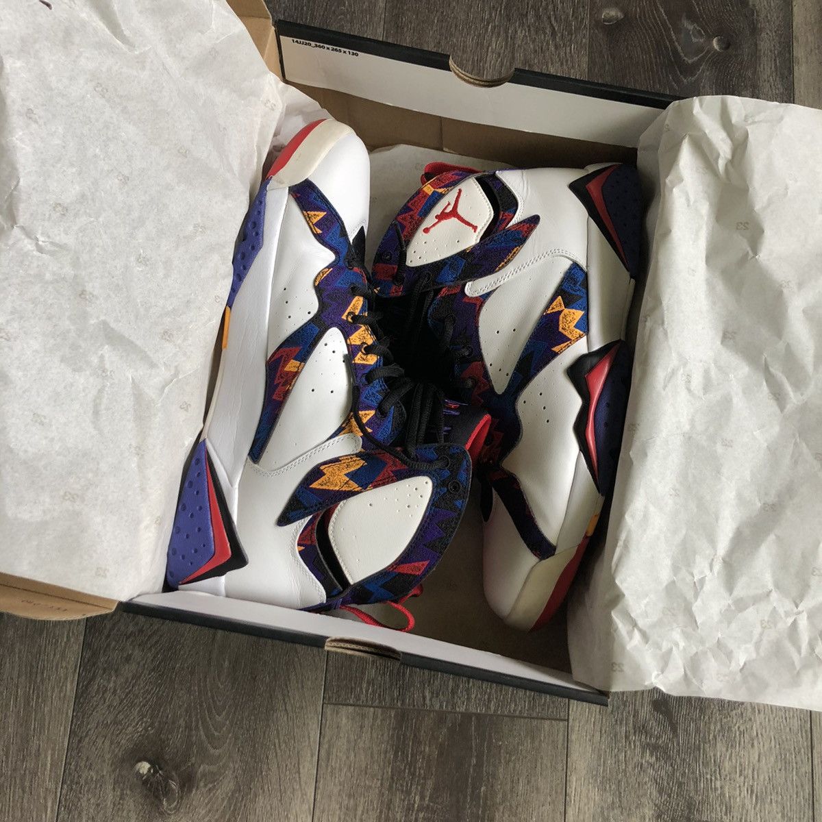 Jordan Brand Air Jordan Retro 7 Sweater Nothing But Net Shoes 12.5 2015 Size US 12.5 / EU 45-46 - 9 Thumbnail