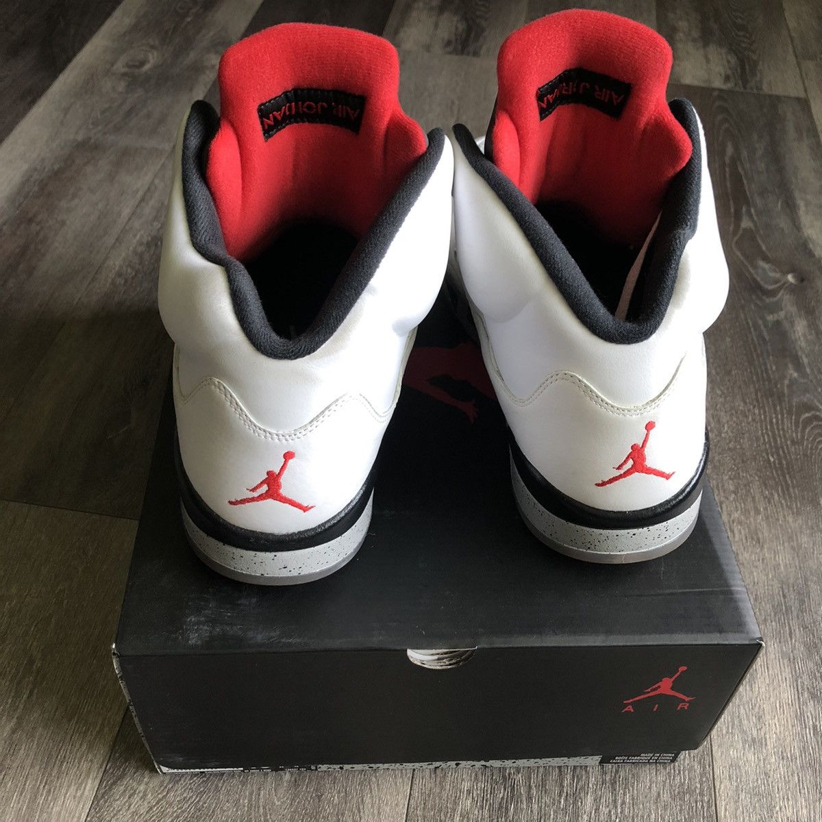 Jordan Brand Air Jordan 5 Retro White Cement Shoes size 13 2017 Size US 13 / EU 46 - 4 Thumbnail