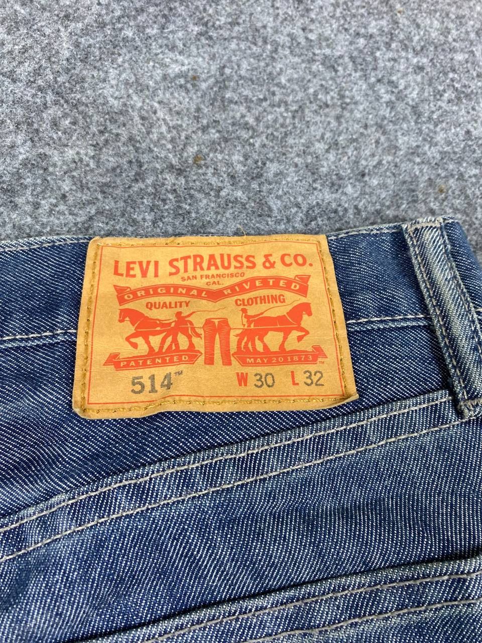 Levi's levis 514 straight fit paint splatter denim Size US 33 - 4 Thumbnail