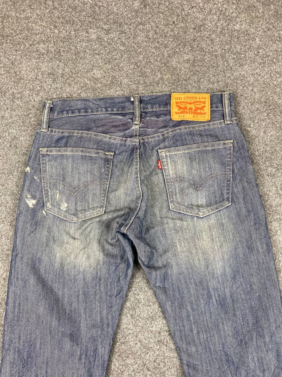 Levi's levis 514 straight fit paint splatter denim Size US 33 - 2 Thumbnail