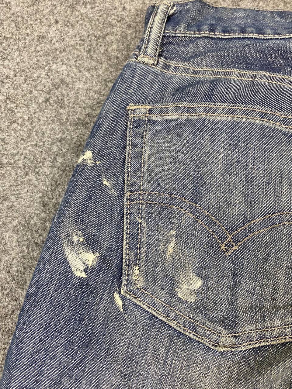 Levi's levis 514 straight fit paint splatter denim Size US 33 - 3 Thumbnail