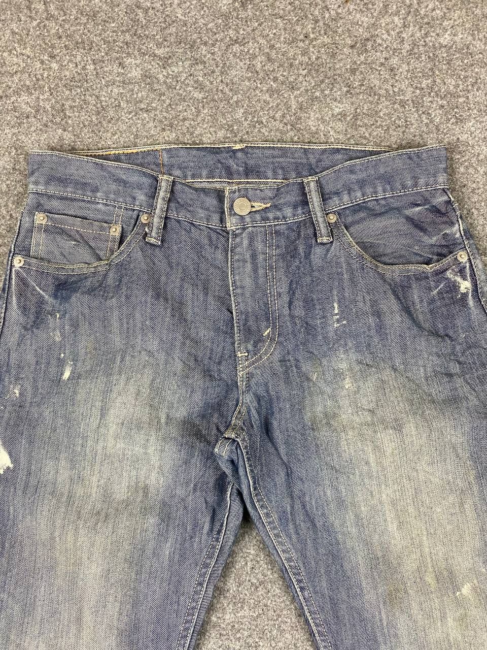 Levi's levis 514 straight fit paint splatter denim Size US 33 - 8 Thumbnail