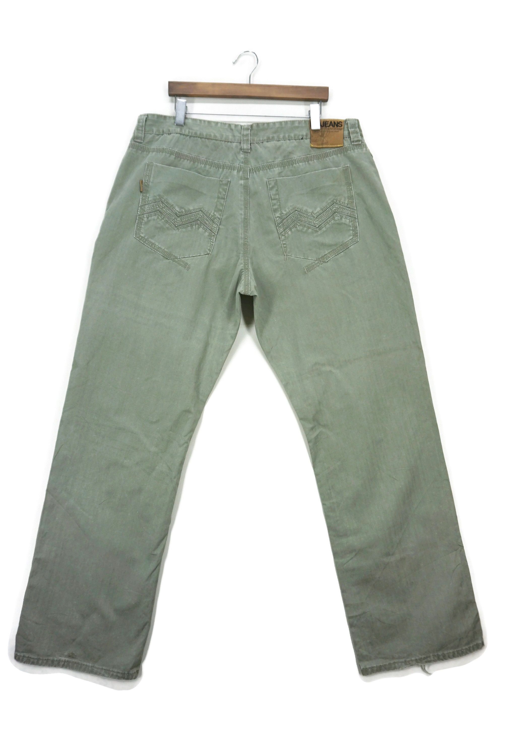 image of Skategang x Vintage Baggy Pants Mojeans Hip Hop Skateboards Loose Relaxed in Green, Men's (Size 40)