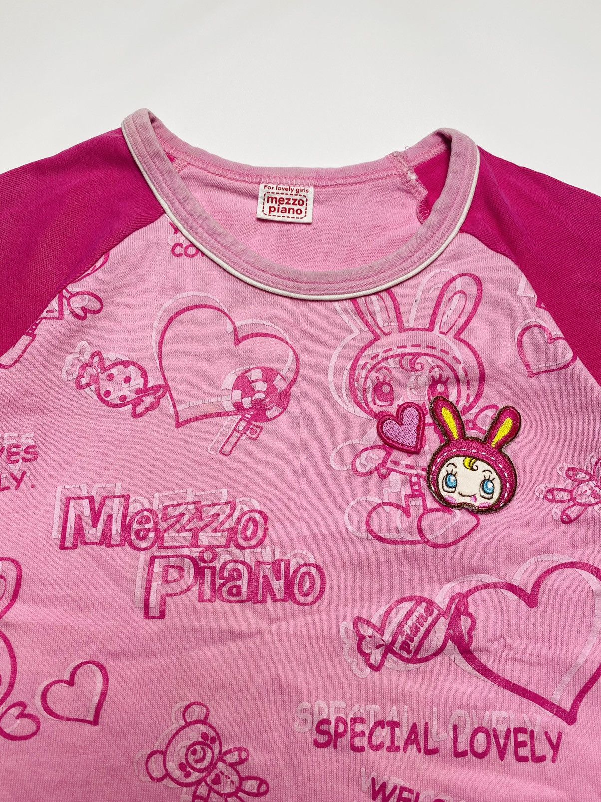 Angel Blue 2000s Mezzo Piano - For Lovely Girls Baby Tee Size S / US 4 / IT 40 - 4 Thumbnail