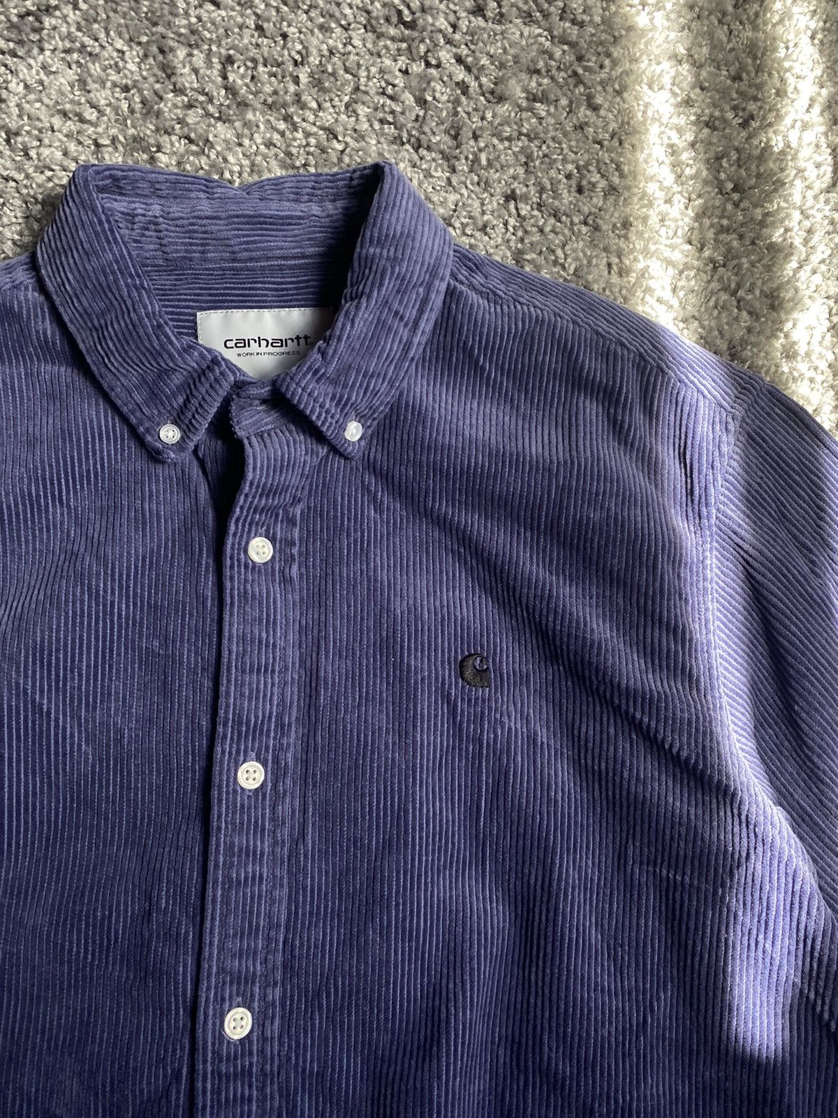 Carhartt × Carhartt Wip × Vintage 🦍CARHARTT VELVET OVERSIZE BOXY OLD MONEY SHIRT🦍 Size US M / EU 48-50 / 2 - 3 Thumbnail
