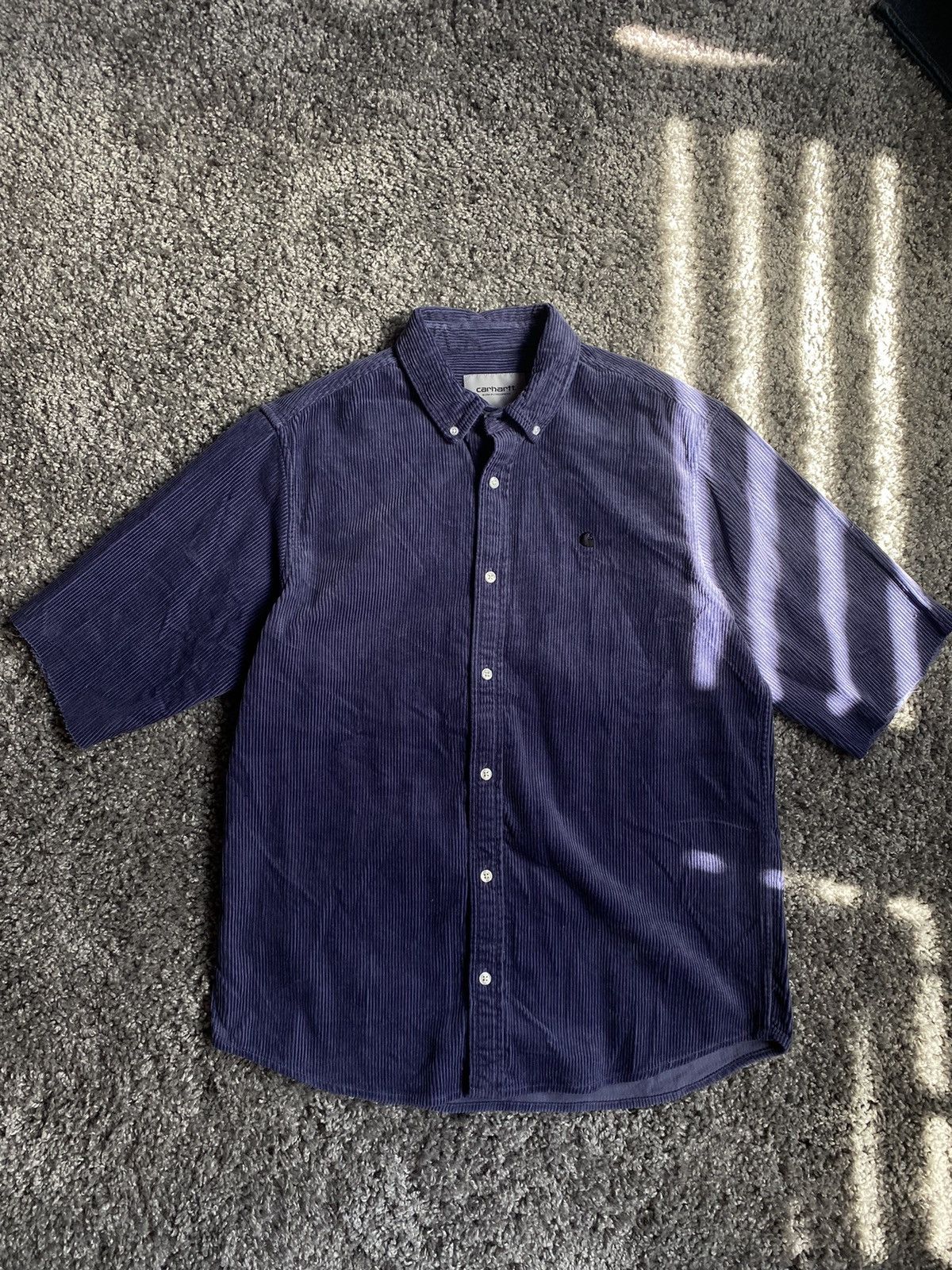 Carhartt × Carhartt Wip × Vintage 🦍CARHARTT VELVET OVERSIZE BOXY OLD MONEY SHIRT🦍 Size US M / EU 48-50 / 2 - 1 Thumbnail