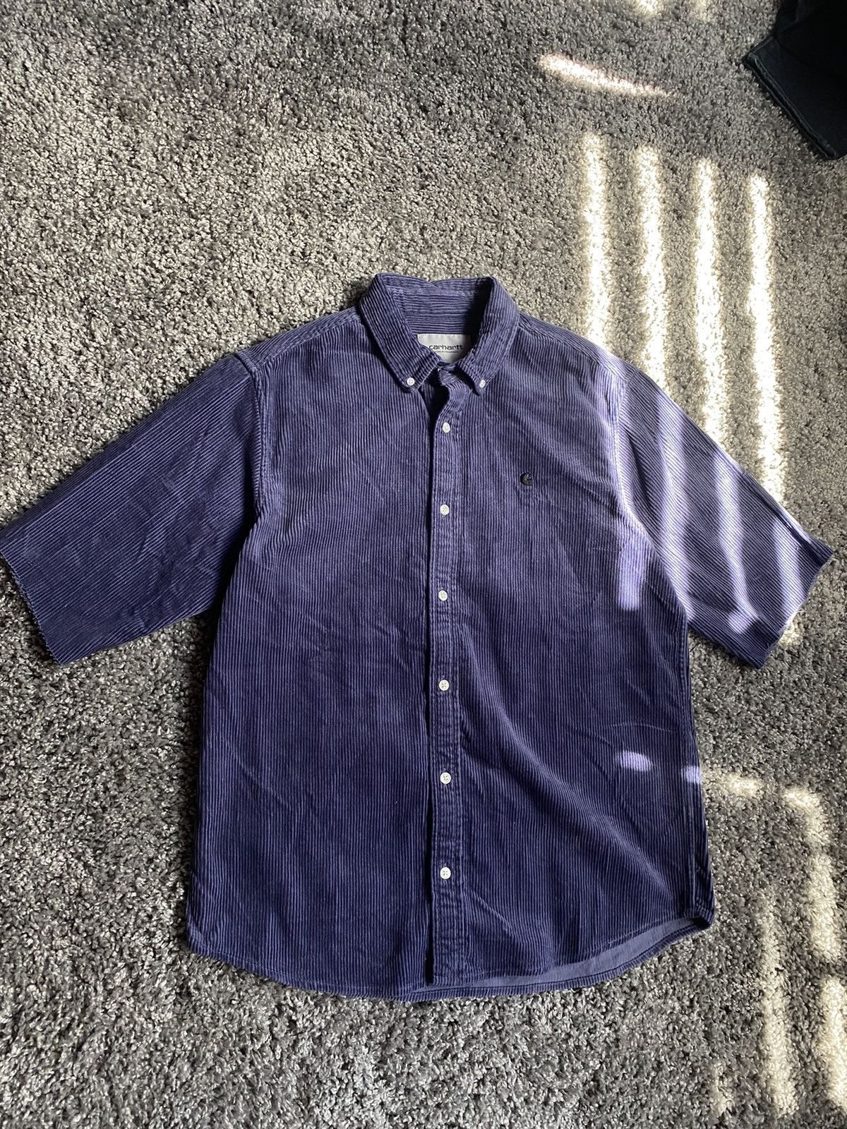 Carhartt × Carhartt Wip × Vintage 🦍CARHARTT VELVET OVERSIZE BOXY OLD MONEY SHIRT🦍 Size US M / EU 48-50 / 2 - 2 Thumbnail