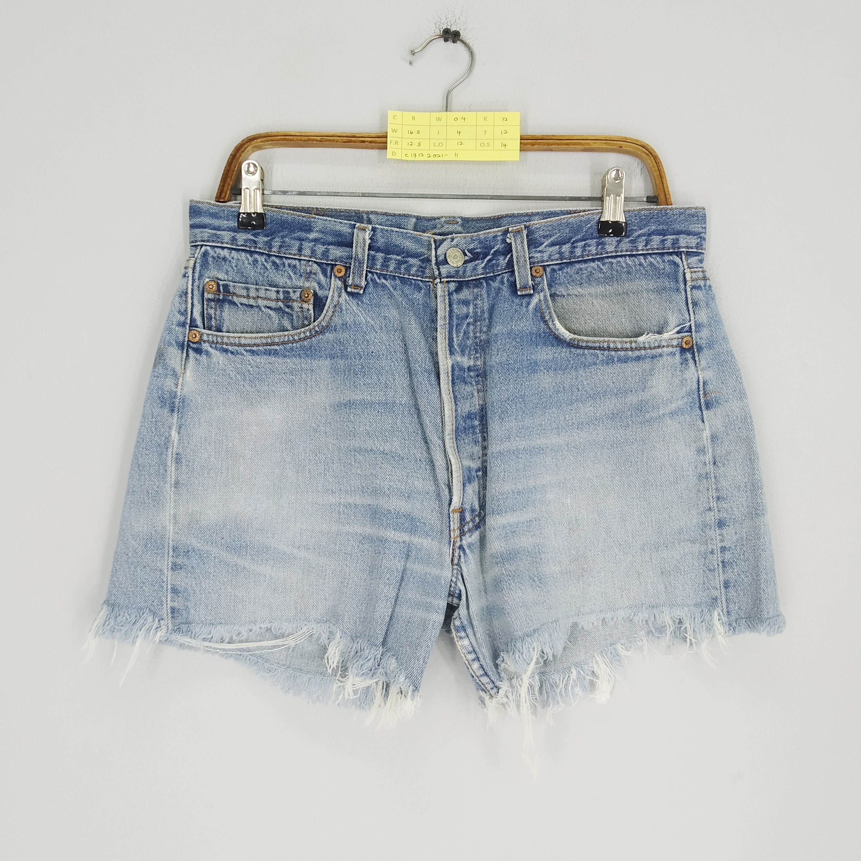 Levi's Size 33 Vintage Levi's 501 Cut Off Denim Stonewash Blue Jean Size US 33 - 2 Thumbnail