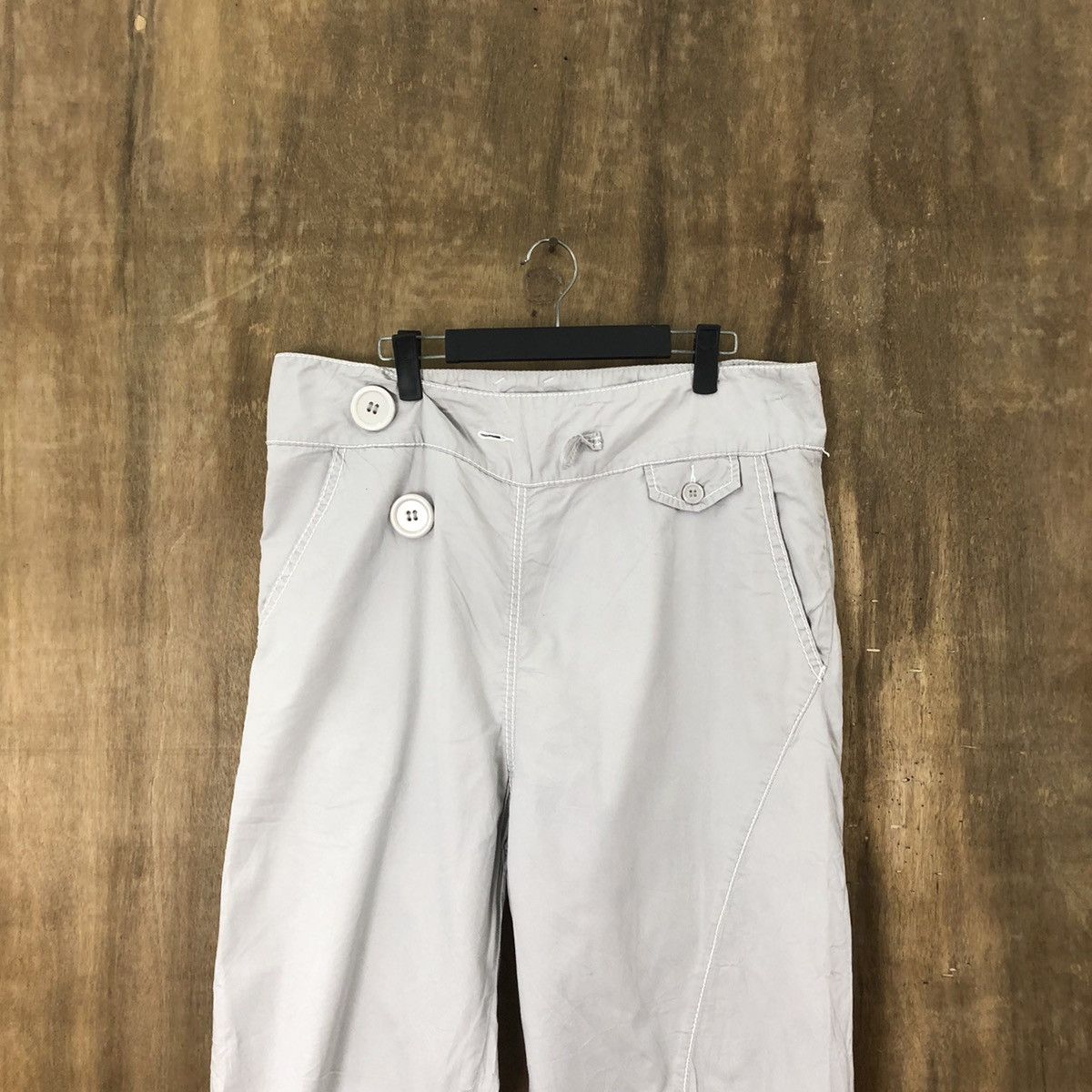 Japanese Brand × Vintage Jeanasis Grey Cropped pants #6314 Size 30" / US 8 / IT 44 - 2 Thumbnail