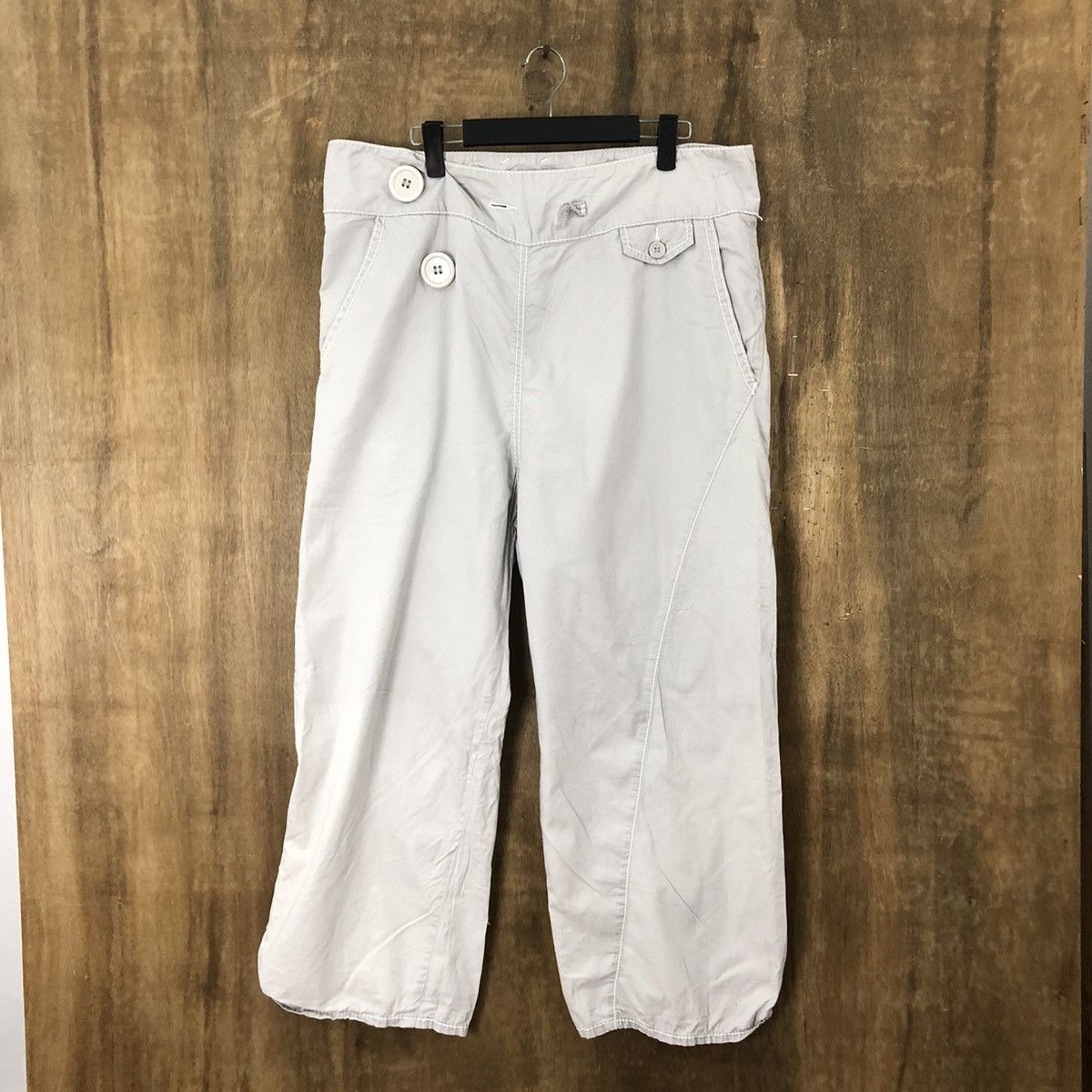 Japanese Brand × Vintage Jeanasis Grey Cropped pants #6314 Size 30" / US 8 / IT 44 - 1 Thumbnail