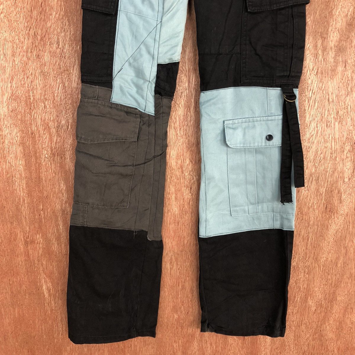 Japanese Brand DL Grazie reworked custom patchwork Cargo Pants #c926 Size US 26 / EU 42 - 3 Thumbnail