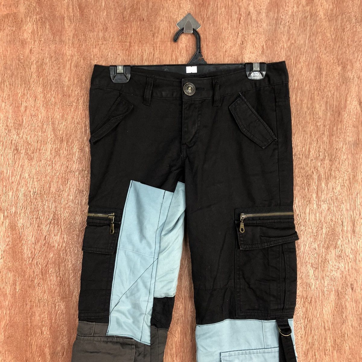 Japanese Brand DL Grazie reworked custom patchwork Cargo Pants #c926 Size US 26 / EU 42 - 2 Thumbnail
