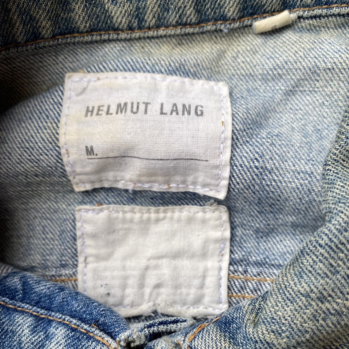 Helmut Lang Helmut Lang Archive 2004 Sand Wash Denim Trucker Size US M / EU 48-50 / 2 - 3 Thumbnail