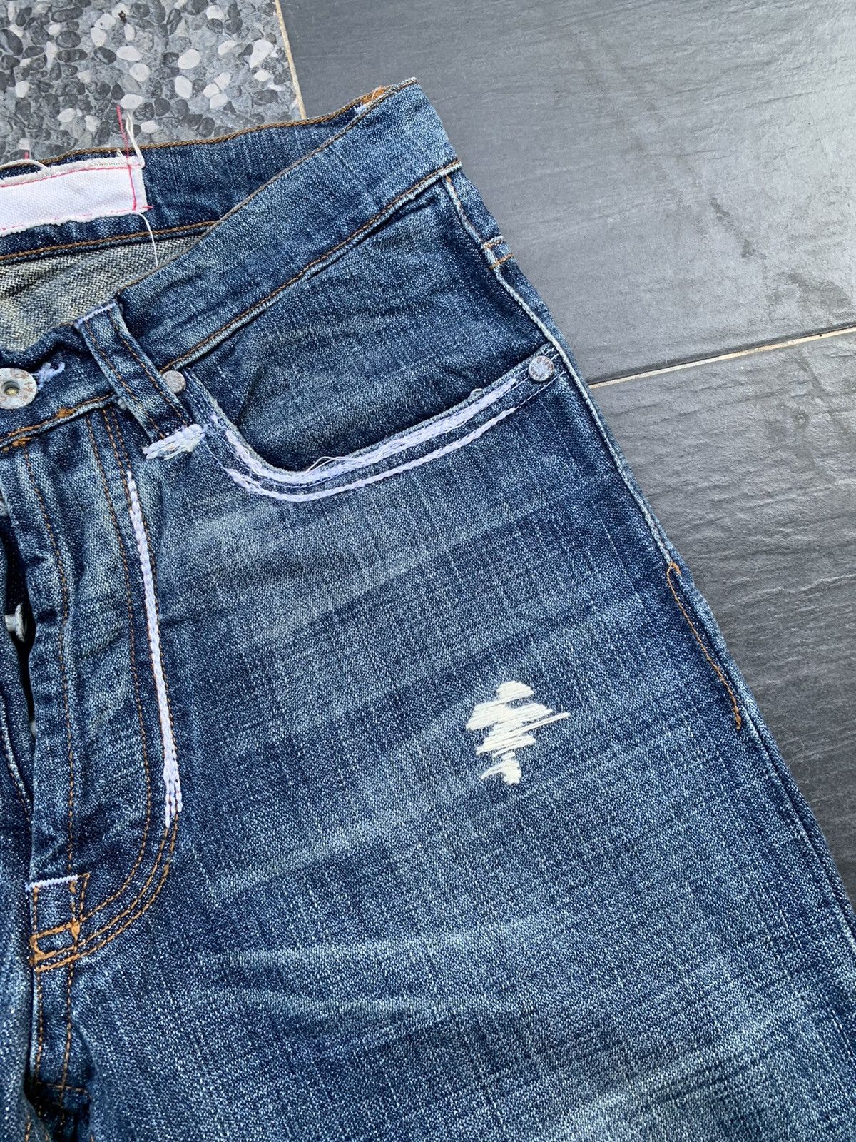 Vintage Figa Faded Distresed Denim Size US 30 / EU 46 - 3 Thumbnail