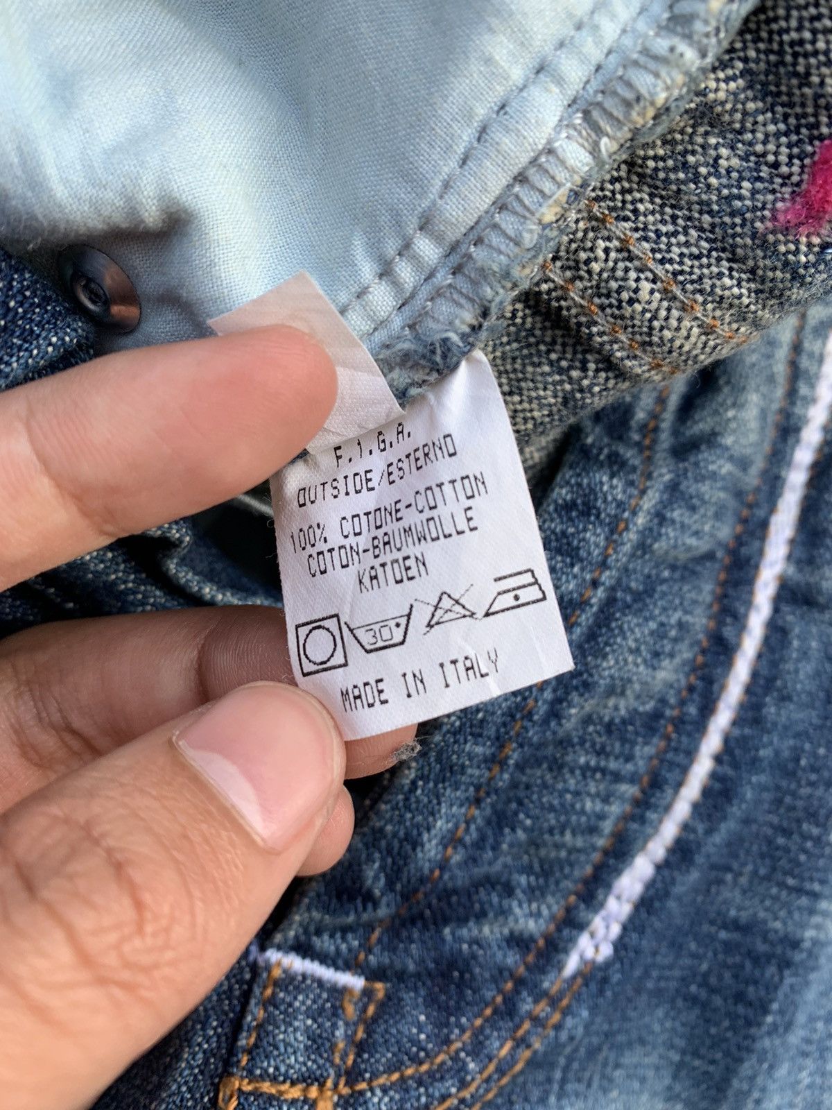 Vintage Figa Faded Distresed Denim Size US 30 / EU 46 - 8 Thumbnail