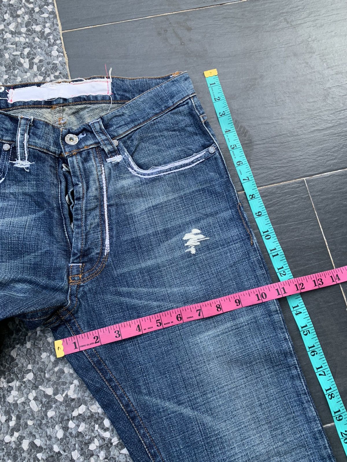 Vintage Figa Faded Distresed Denim Size US 30 / EU 46 - 14 Thumbnail