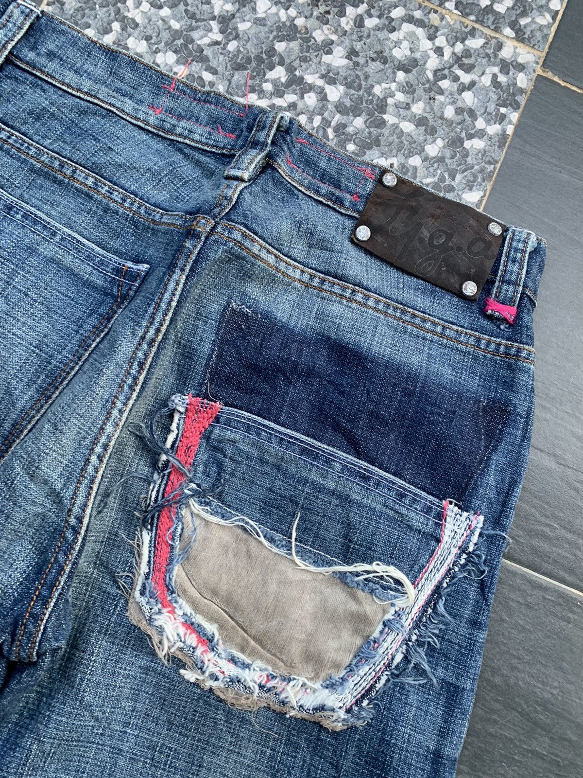 Vintage Figa Faded Distresed Denim Size US 30 / EU 46 - 11 Thumbnail