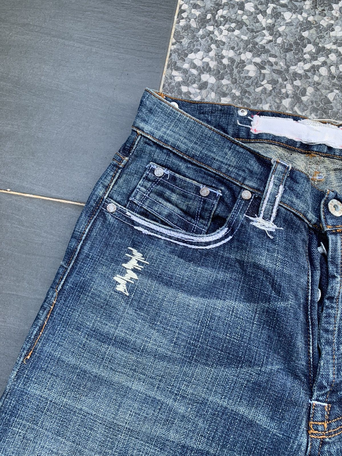 Vintage Figa Faded Distresed Denim Size US 30 / EU 46 - 4 Thumbnail