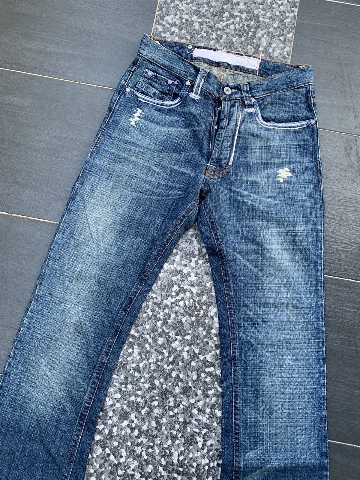 Vintage Figa Faded Distresed Denim Size US 30 / EU 46 - 2 Thumbnail