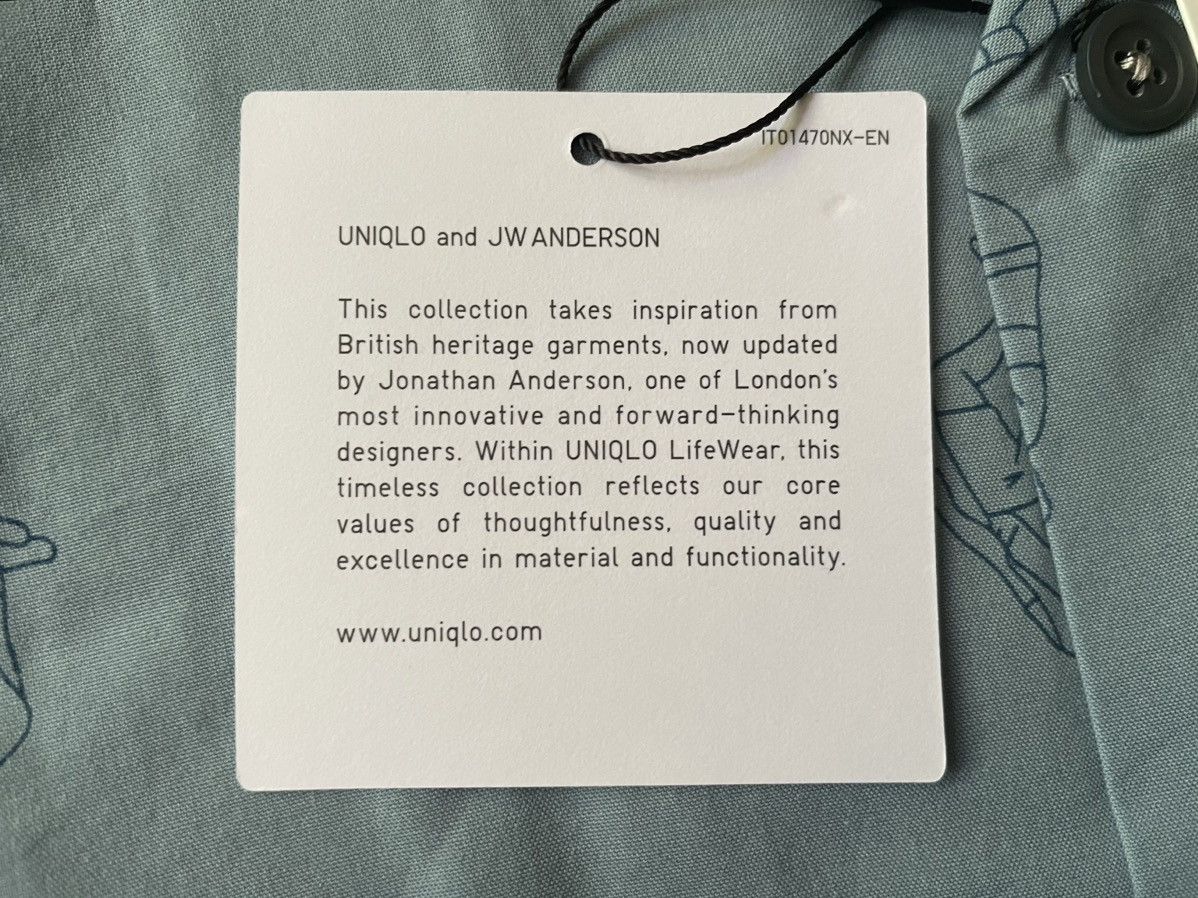 JW Anderson × Uniqlo Medium Open Collar Light Blue Tennis Dress Shirt Up Vacation Size US M / EU 48-50 / 2 - 12 Thumbnail