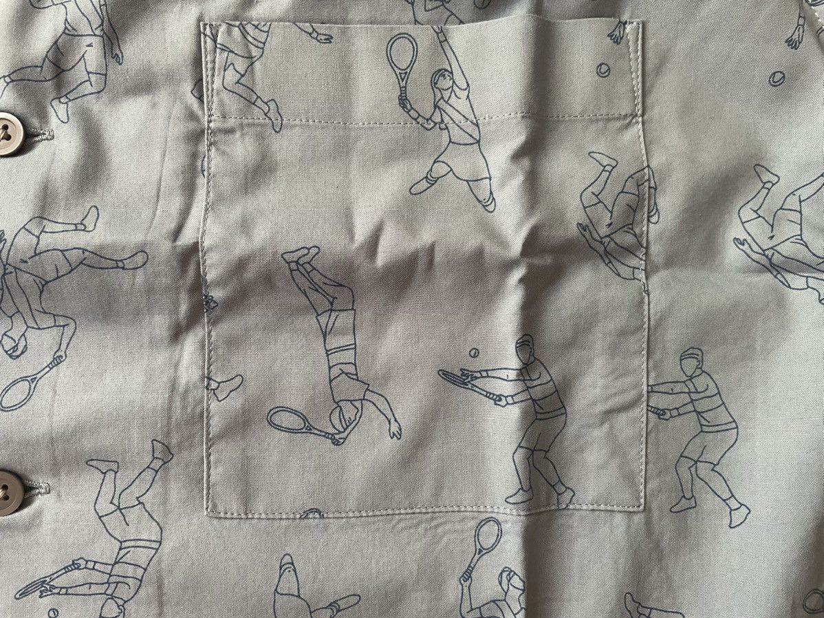 JW Anderson × Uniqlo Medium Open Collar Light Blue Tennis Dress Shirt Up Vacation Size US M / EU 48-50 / 2 - 9 Thumbnail