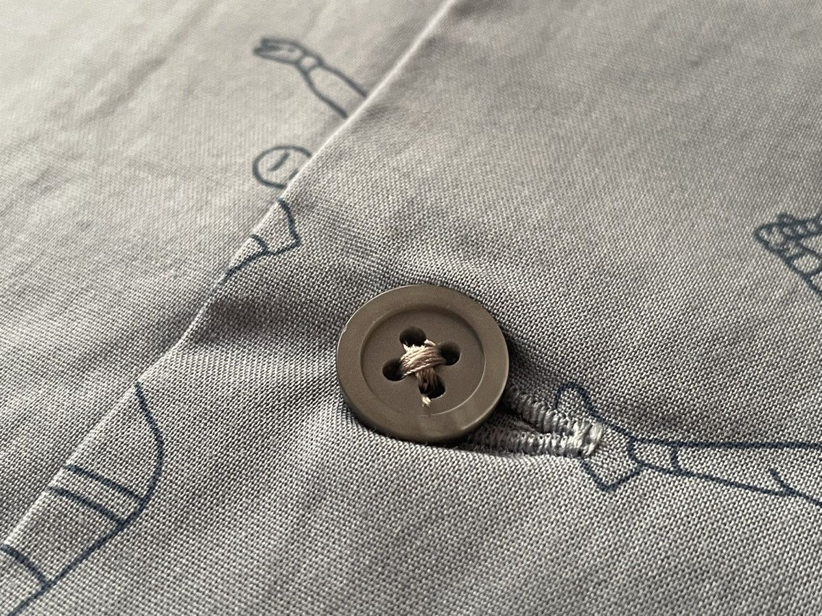 JW Anderson × Uniqlo Medium Open Collar Light Blue Tennis Dress Shirt Up Vacation Size US M / EU 48-50 / 2 - 15 Thumbnail