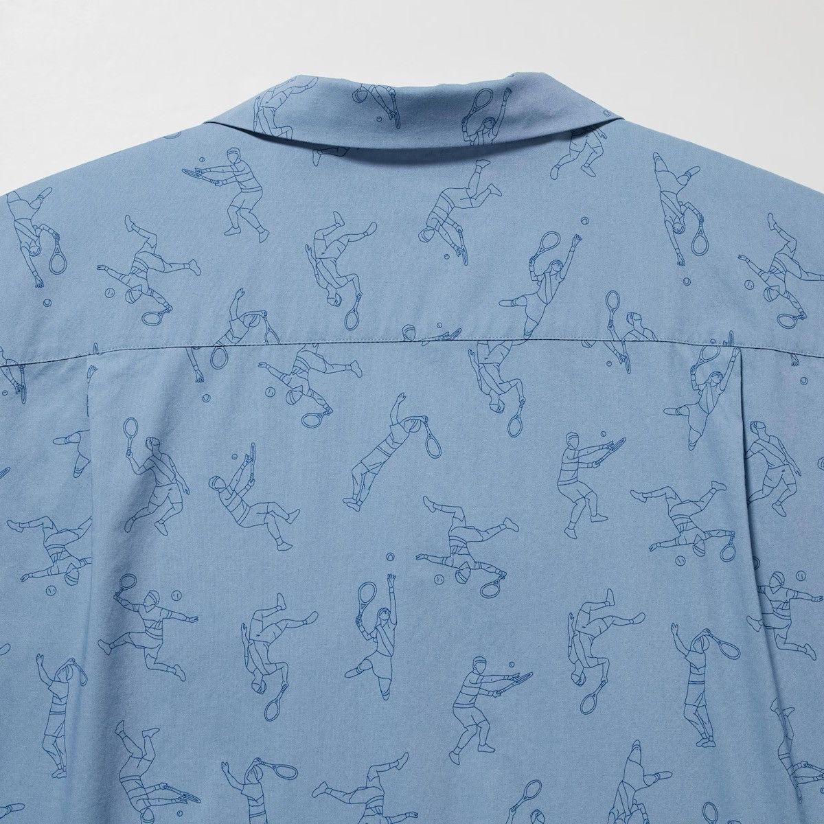JW Anderson × Uniqlo Medium Open Collar Light Blue Tennis Dress Shirt Up Vacation Size US M / EU 48-50 / 2 - 21 Thumbnail