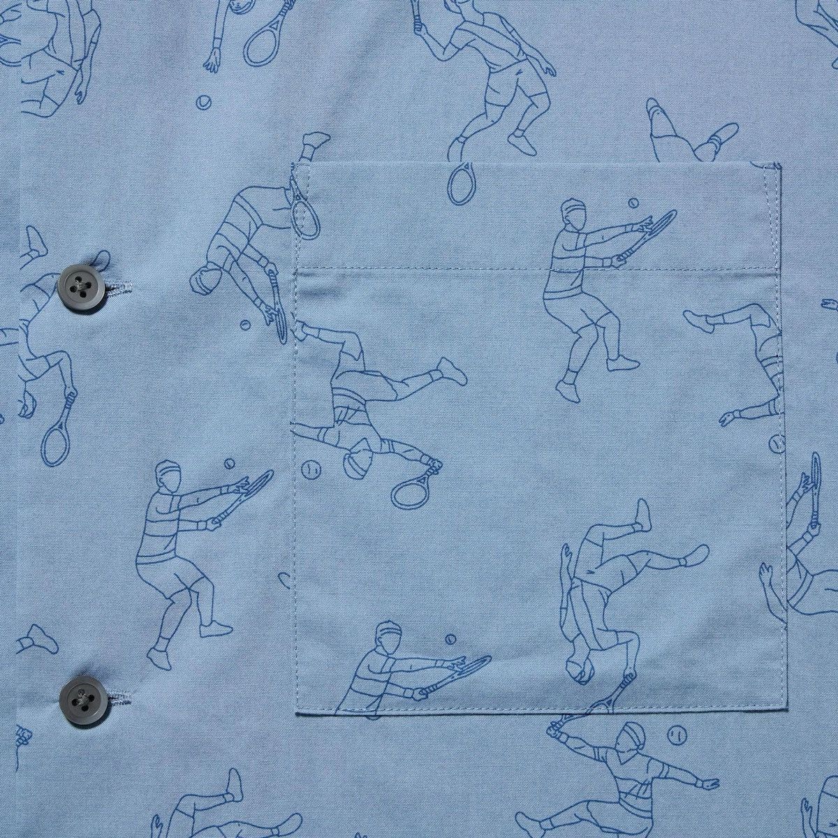 JW Anderson × Uniqlo Medium Open Collar Light Blue Tennis Dress Shirt Up Vacation Size US M / EU 48-50 / 2 - 19 Thumbnail
