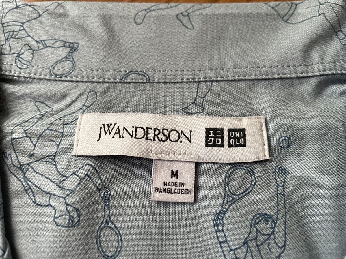 JW Anderson × Uniqlo Medium Open Collar Light Blue Tennis Dress Shirt Up Vacation Size US M / EU 48-50 / 2 - 11 Thumbnail