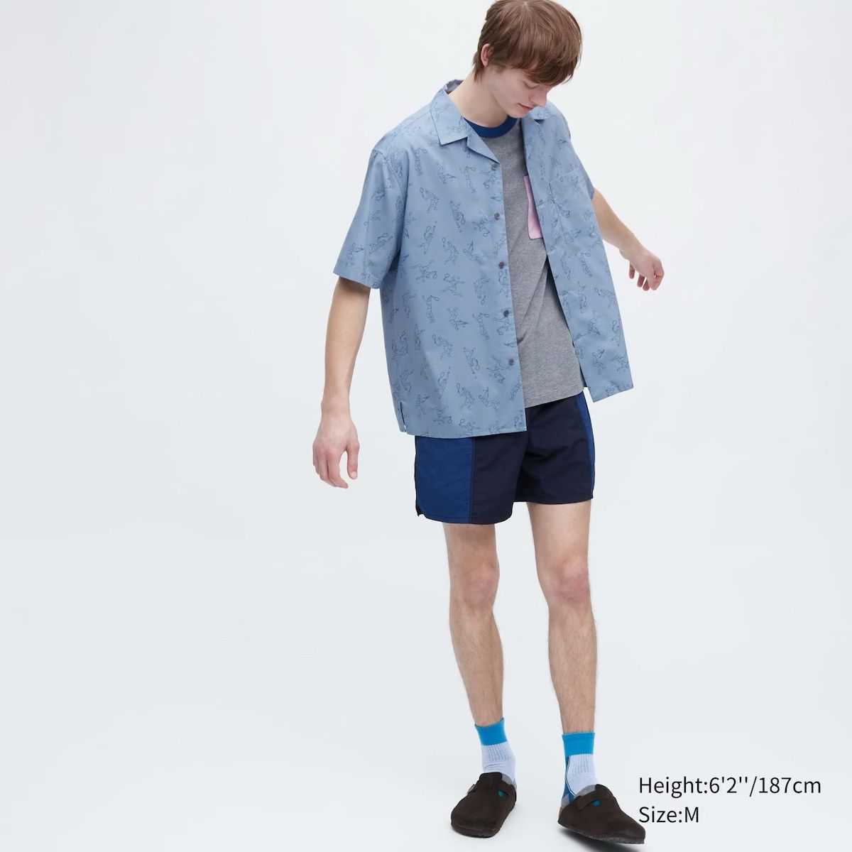 JW Anderson × Uniqlo Medium Open Collar Light Blue Tennis Dress Shirt Up Vacation Size US M / EU 48-50 / 2 - 17 Thumbnail