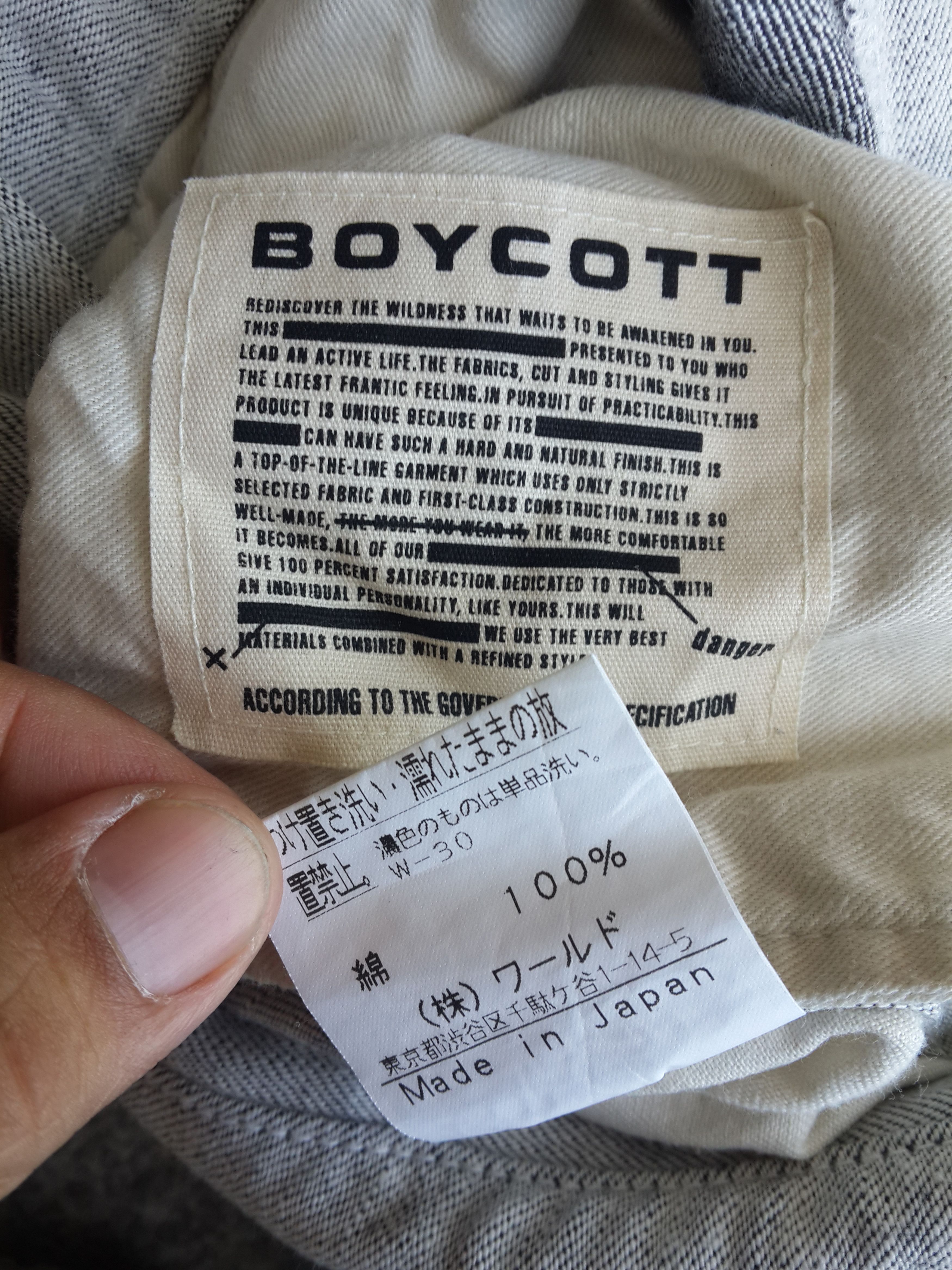 Boycott BOYCOTT Cargo Pant Adjustable Leg Zipper Hard Cotton Size US 31 - 3 Thumbnail